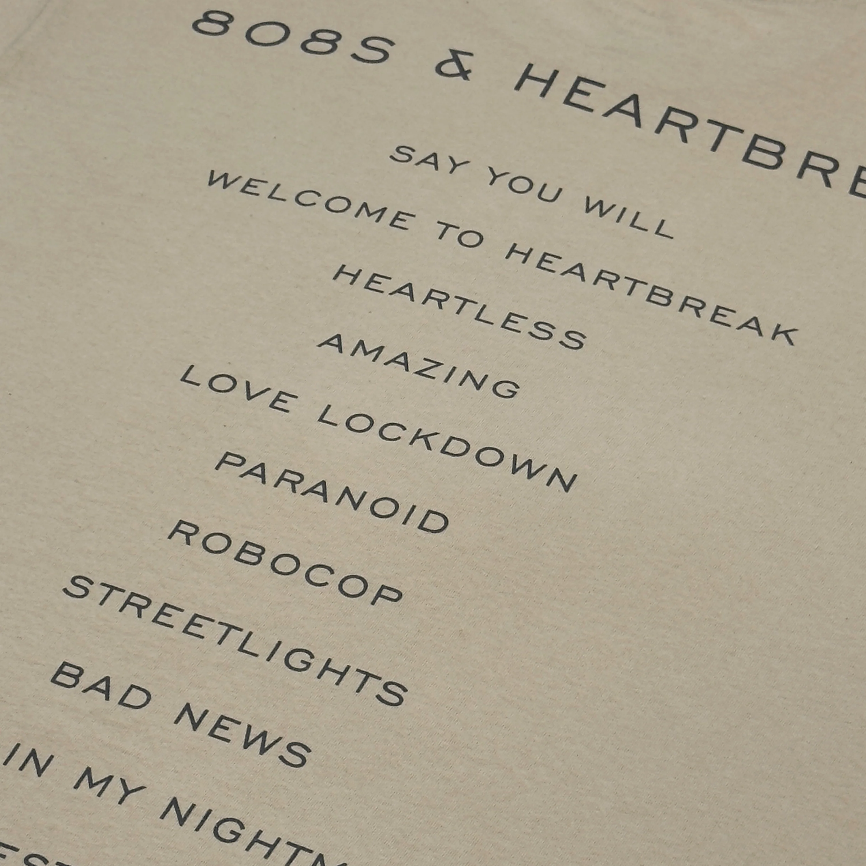 808’s & Heartbreak 2015 Hollywood Bowl Tee In Sand - Image 2