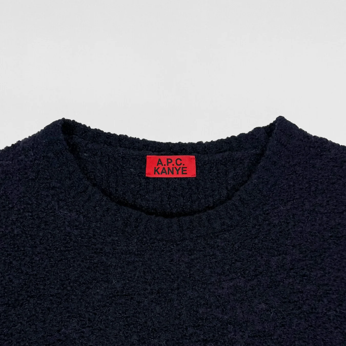 APC Kanye 2014 Oversized Airport Knit Sweater In Navy - Image 2