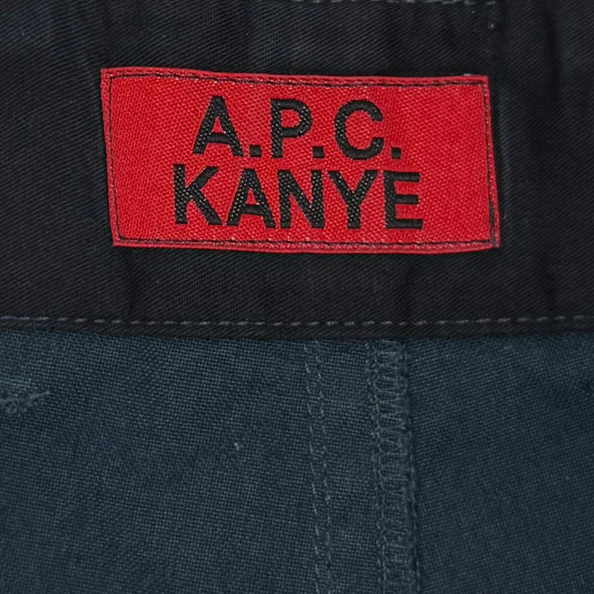 APC Kanye 2014 Biker Pants In Steel Blue - Image 4