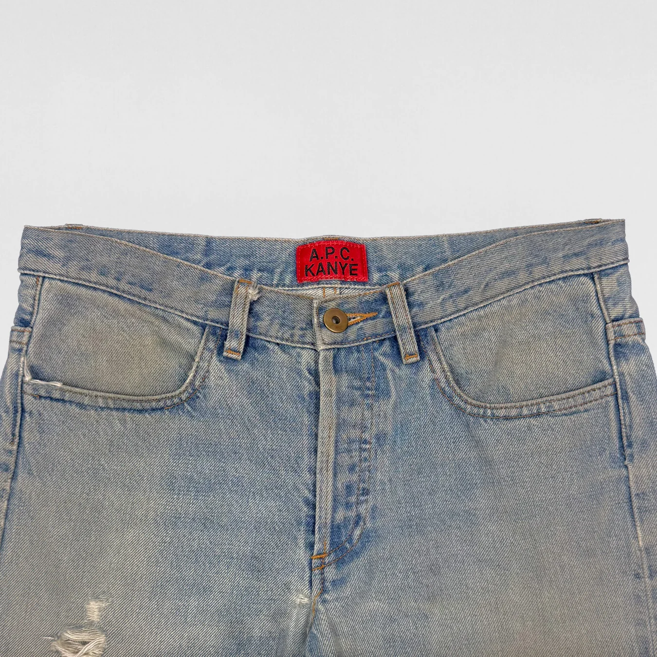 APC Kanye 2014 Japanese Distressed Denim In Stonewash - Image 2