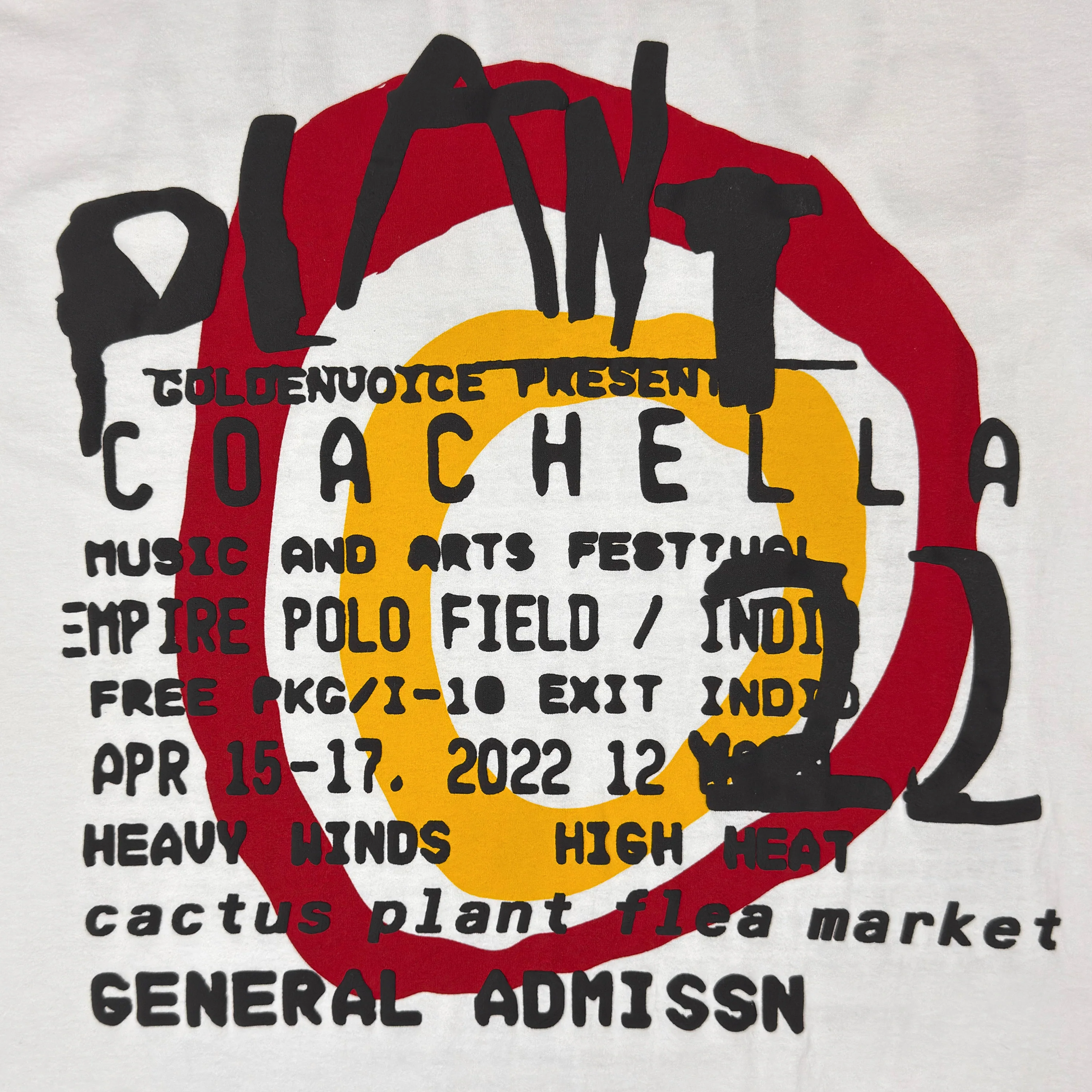 Cactus Plant Flea Market 2022 Unreleased 'YE' Coachella Festival Tee - Image 5