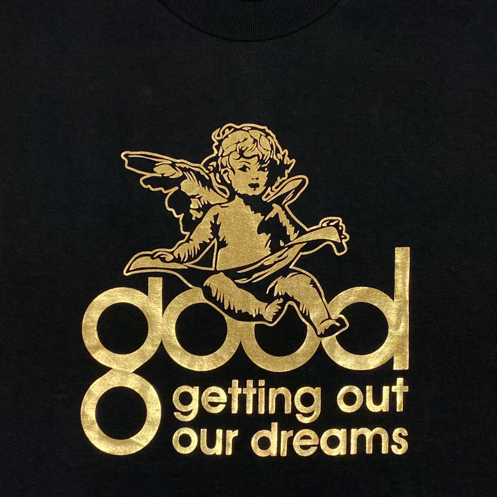 Good Music 2005 OG Angel Logo Tee In Black - Image 3