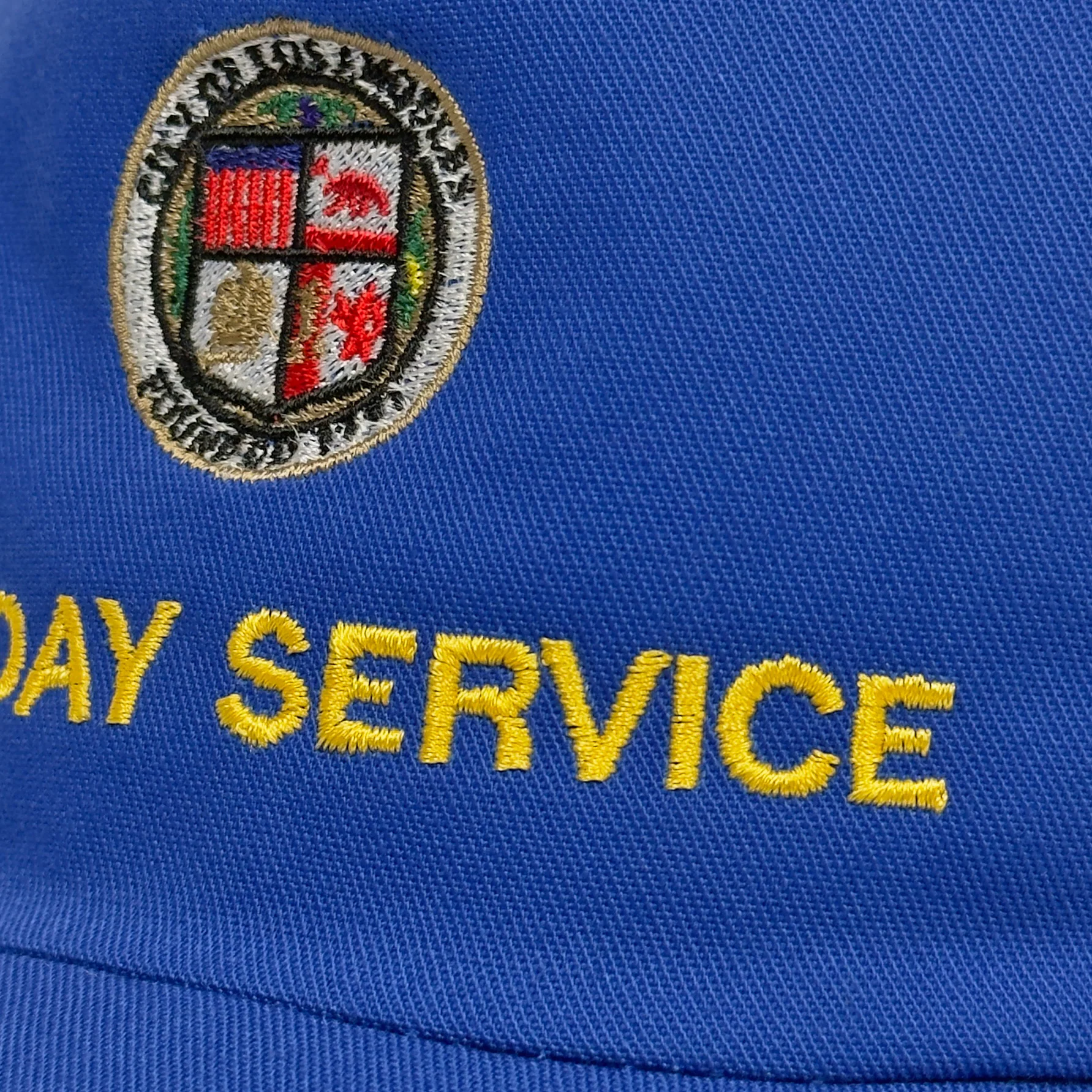Jesus Is King 2019 Embroidered Sunday Service Hat In Blue - Image 3