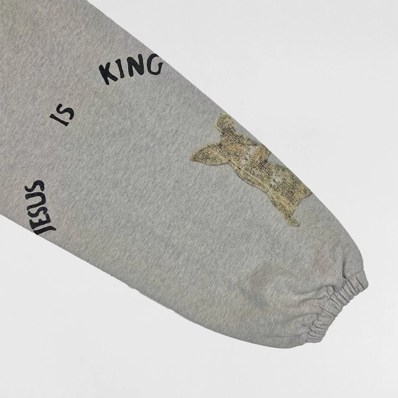 Jesus Is King 2019 Sunday Service Angel Sweatpants In Grey - Image 4