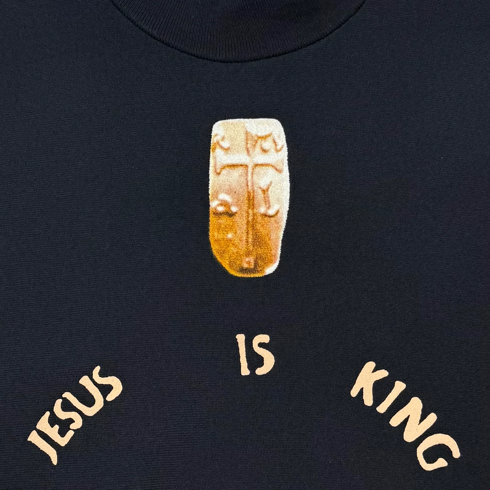 Jesus Is King 2019 Portrait Crewneck Sweater In Navy - Image 3