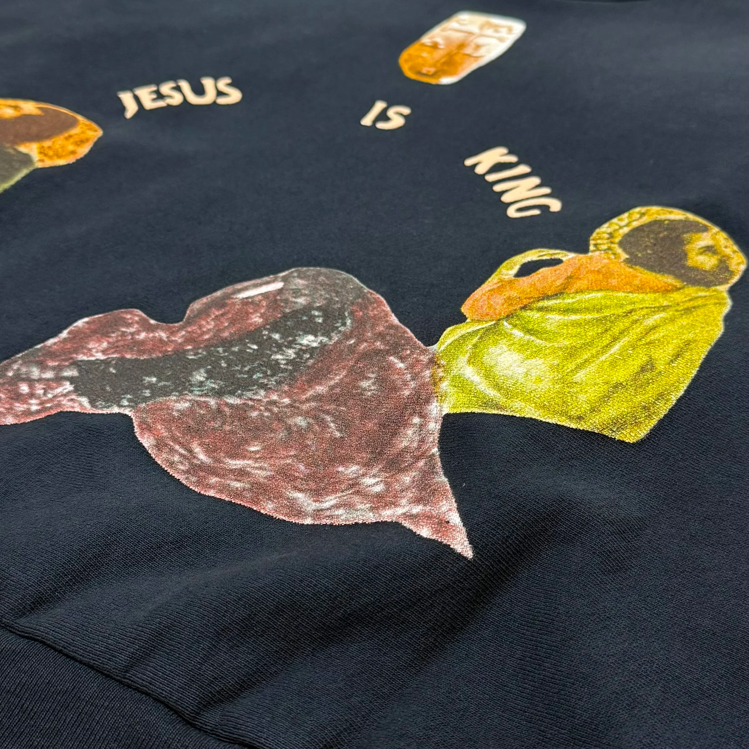 Jesus Is King 2019 Portrait Crewneck Sweater In Navy - Image 4