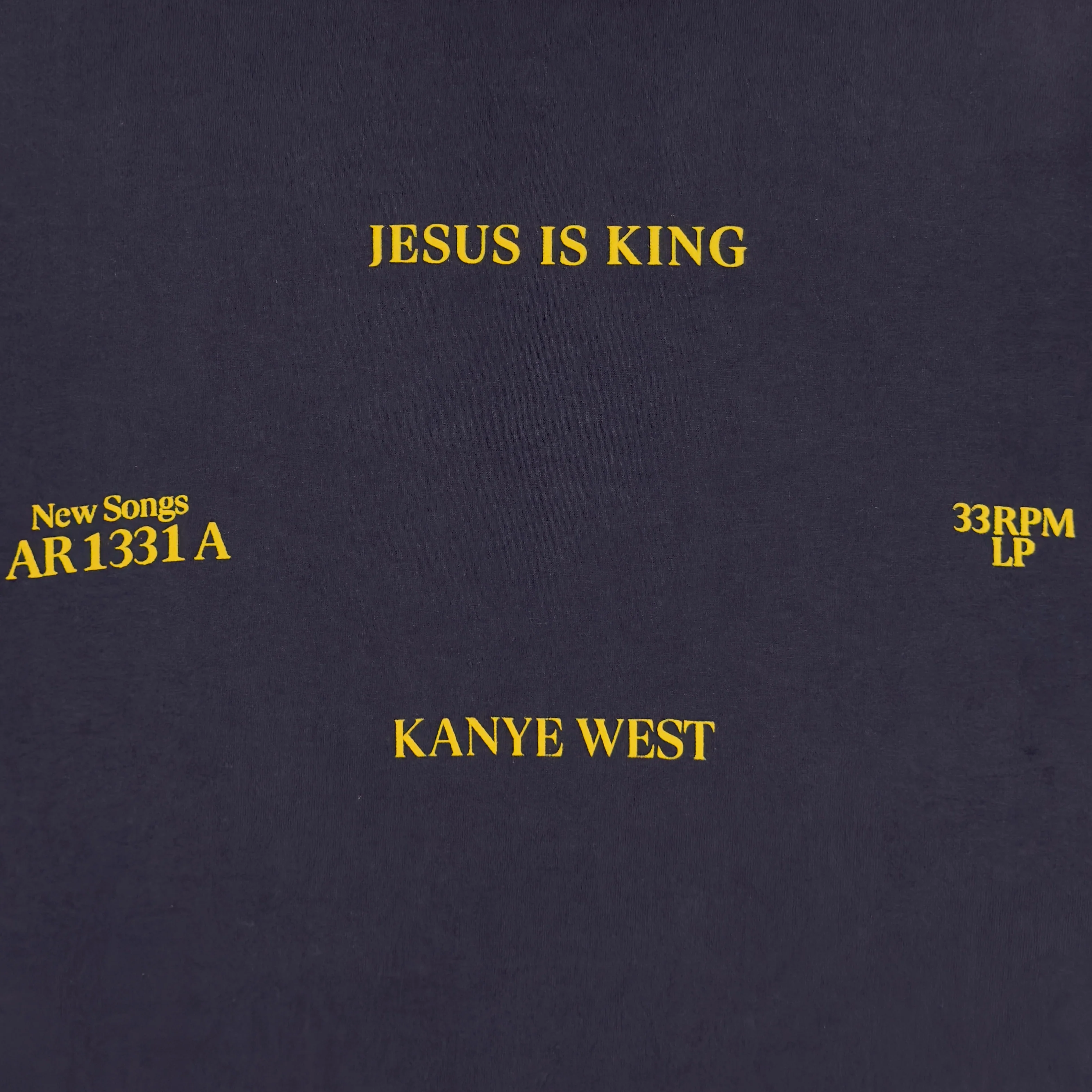 Jesus Is King 2019 Vinyl Album Long Sleeve In Navy - Image 2