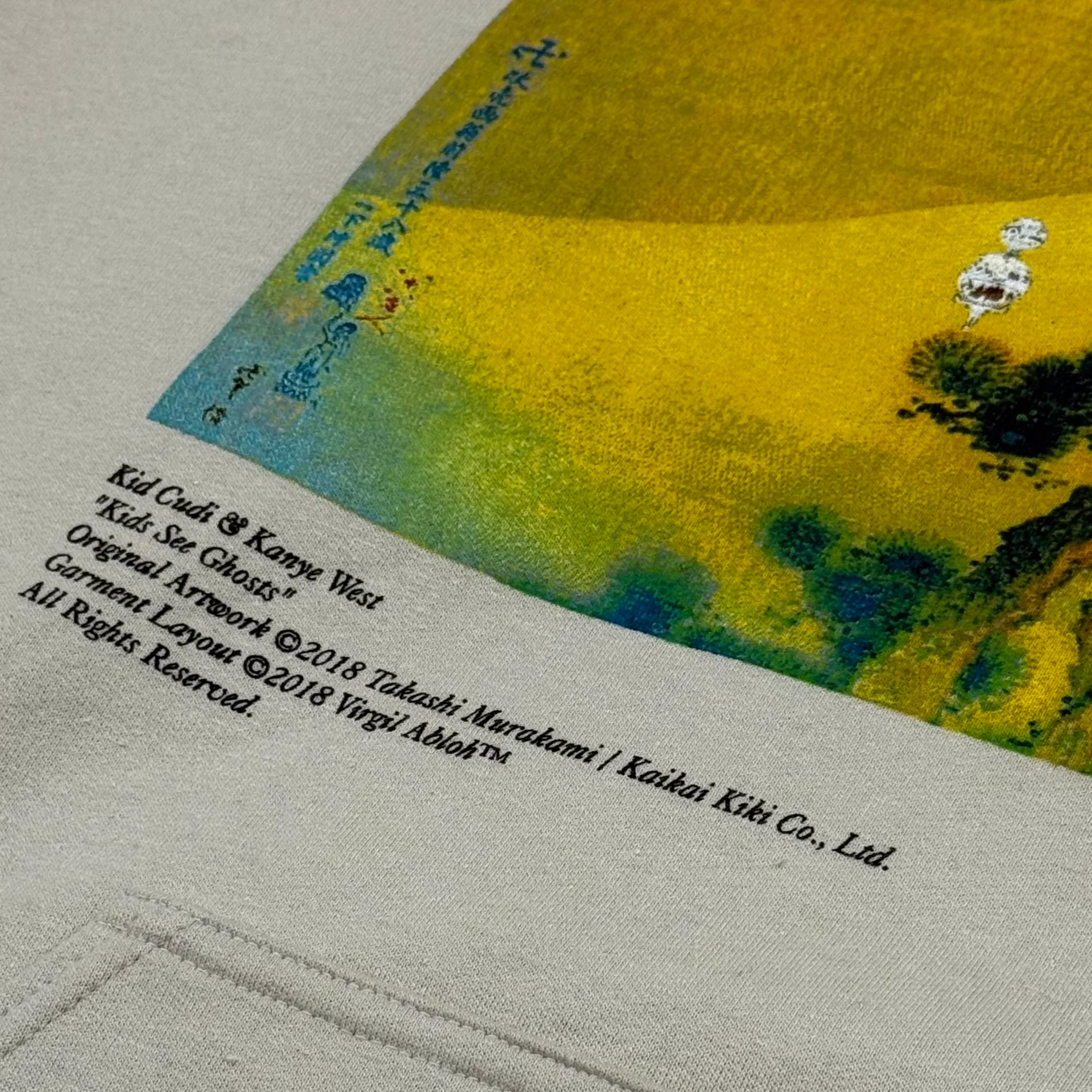Kids See Ghost 2018 Artwork Hoodie V2 By Virgil Abloh & Takashi Murakami - Image 4