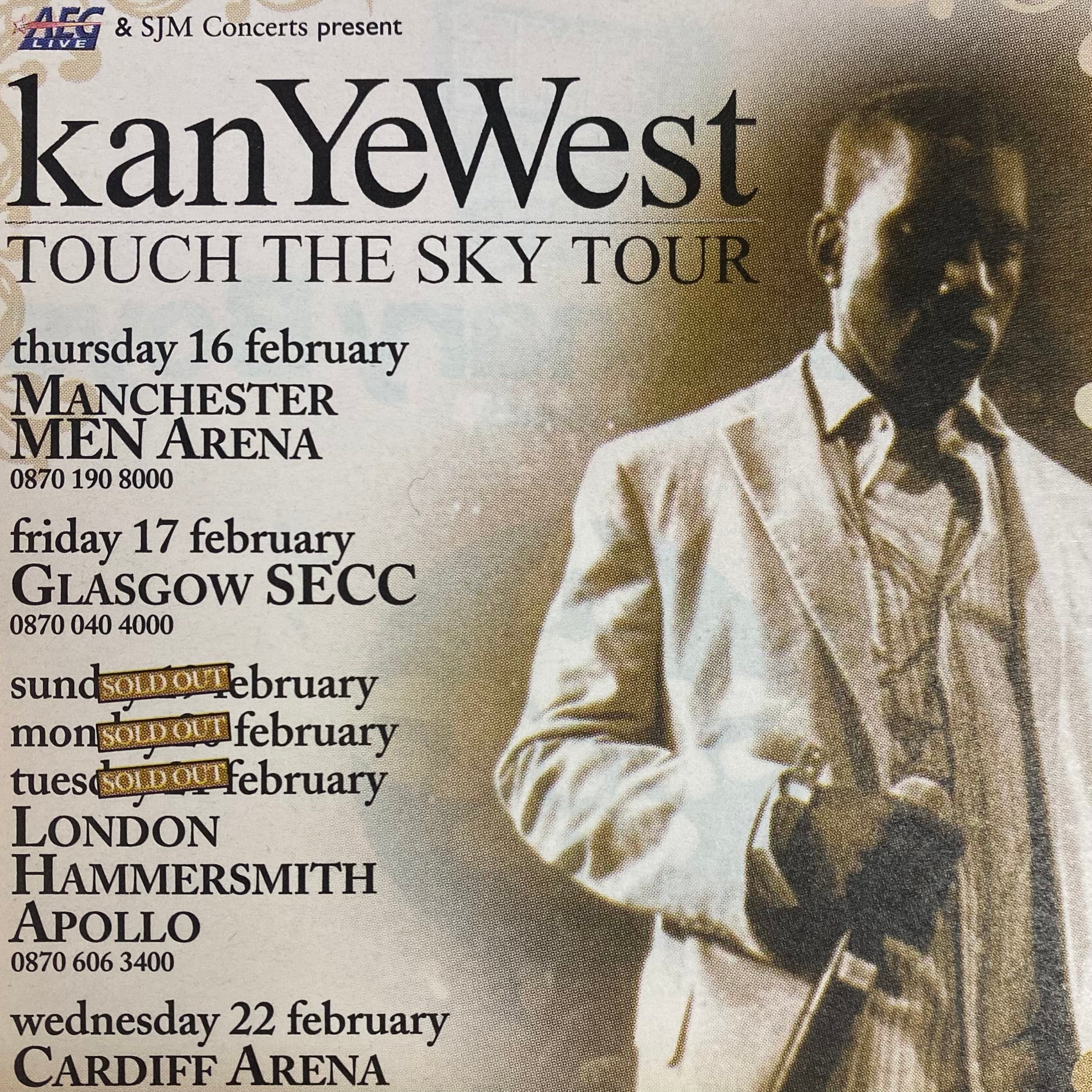 Late Registration 2005 OG Touch The Sky UK Tour Ad Print - Image 2
