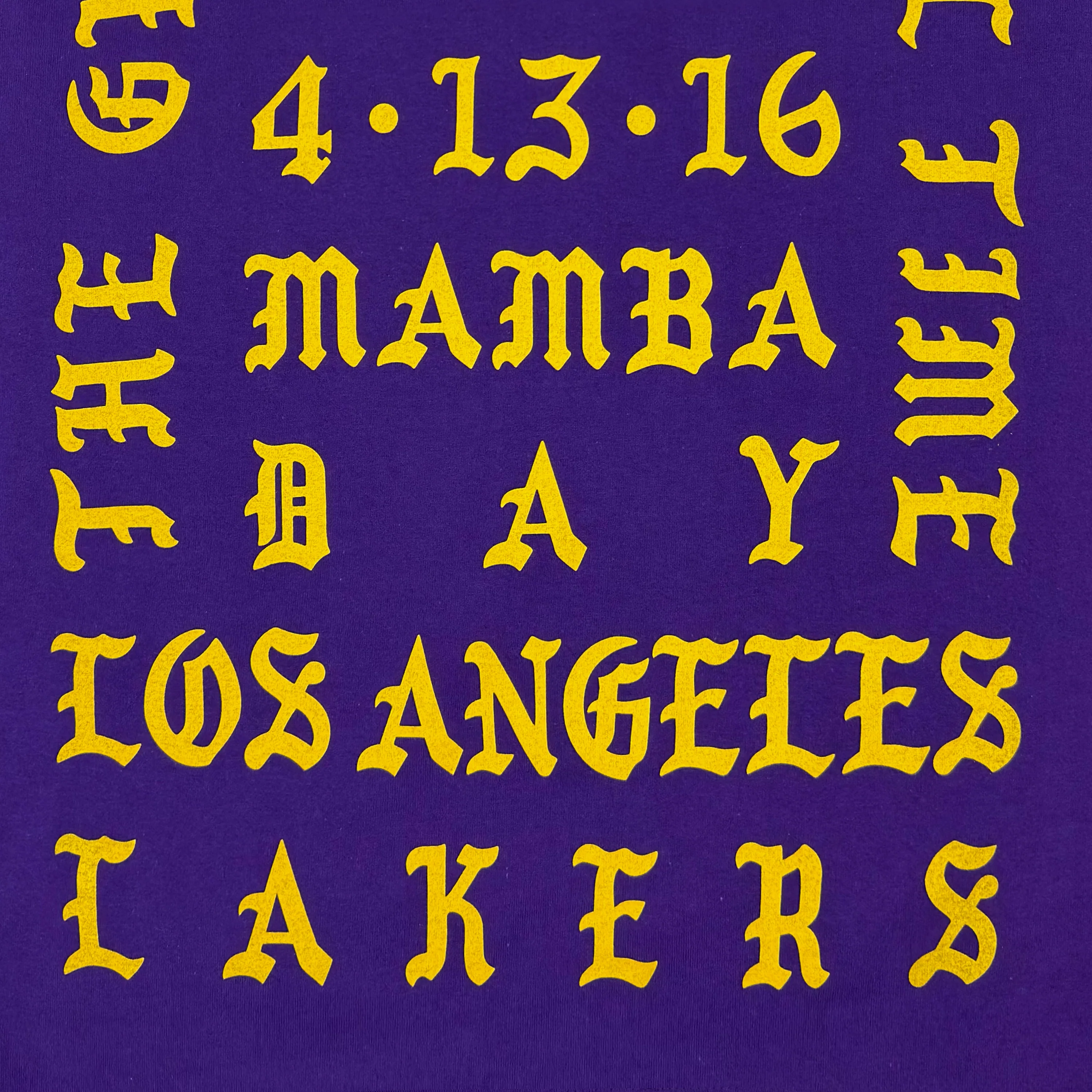 The Life of Pablo 2016 Unreleased ‘I Feel Like Kobe’ Long Sleeve In Purple - Image 4