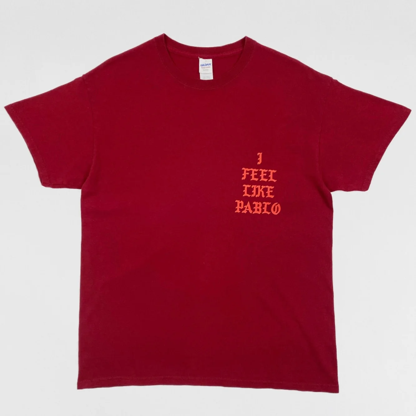 The Life of Pablo 2016 OG ‘Ultralight Beam’ Tee In Burgundy - Image 4