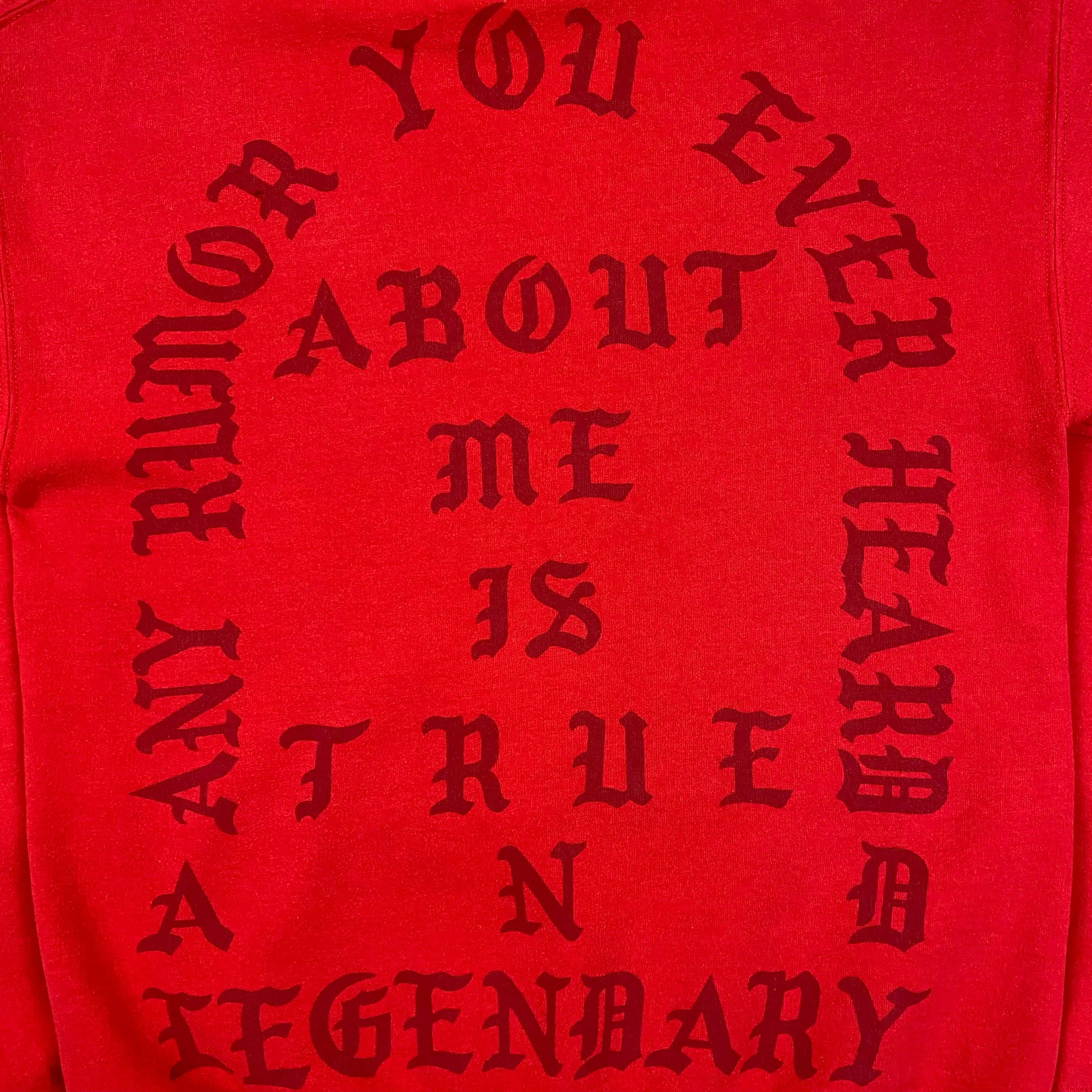 The Life of Pablo 2016 Houston 'No More Parties In LA' Hoodie In Red - Image 5