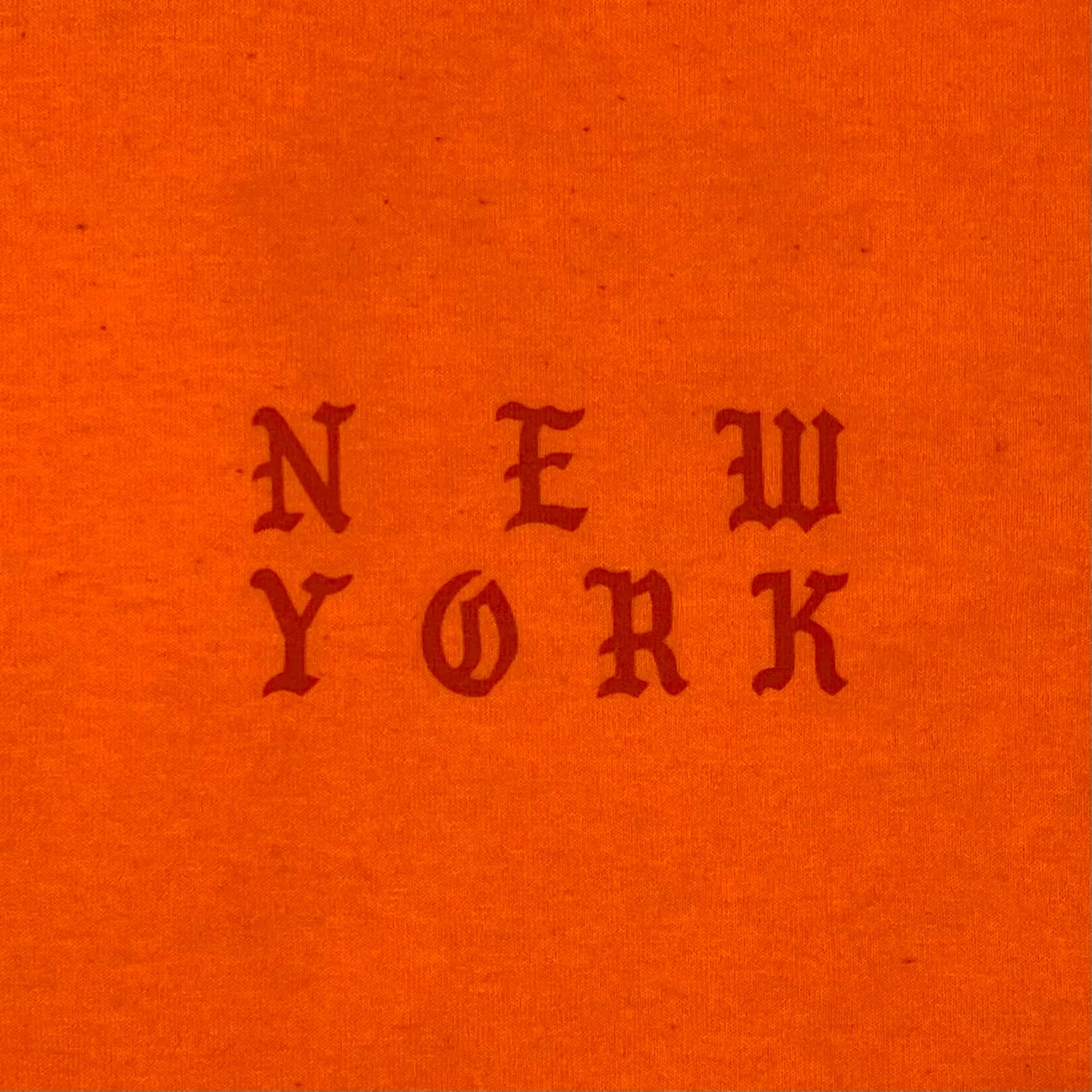 The Life of Pablo 2016 New York 'Real Friends' Tee In Orange - Image 4