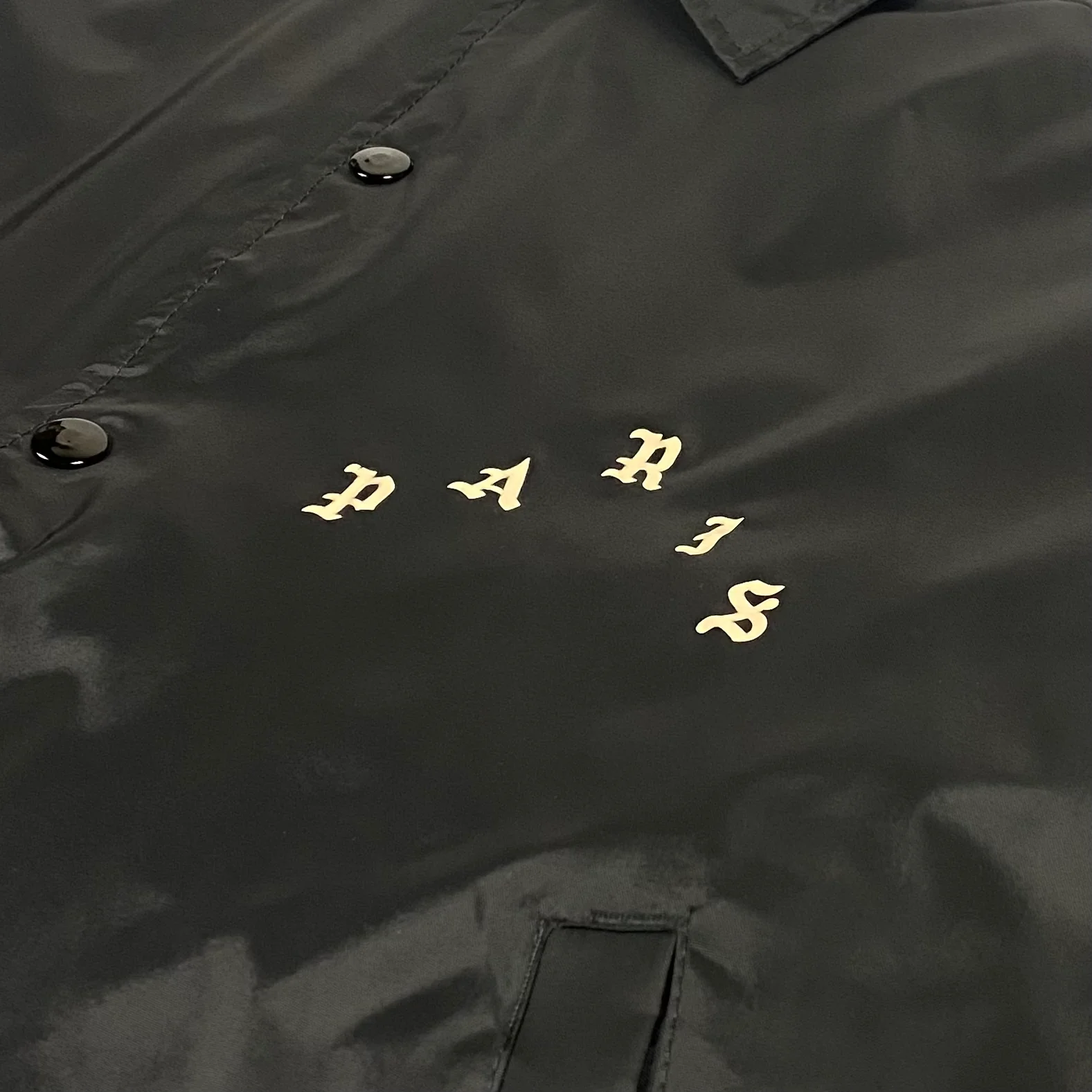 The Life of Pablo 2016 Paris 'Pablo' Coach Jacket In Black - Image 3