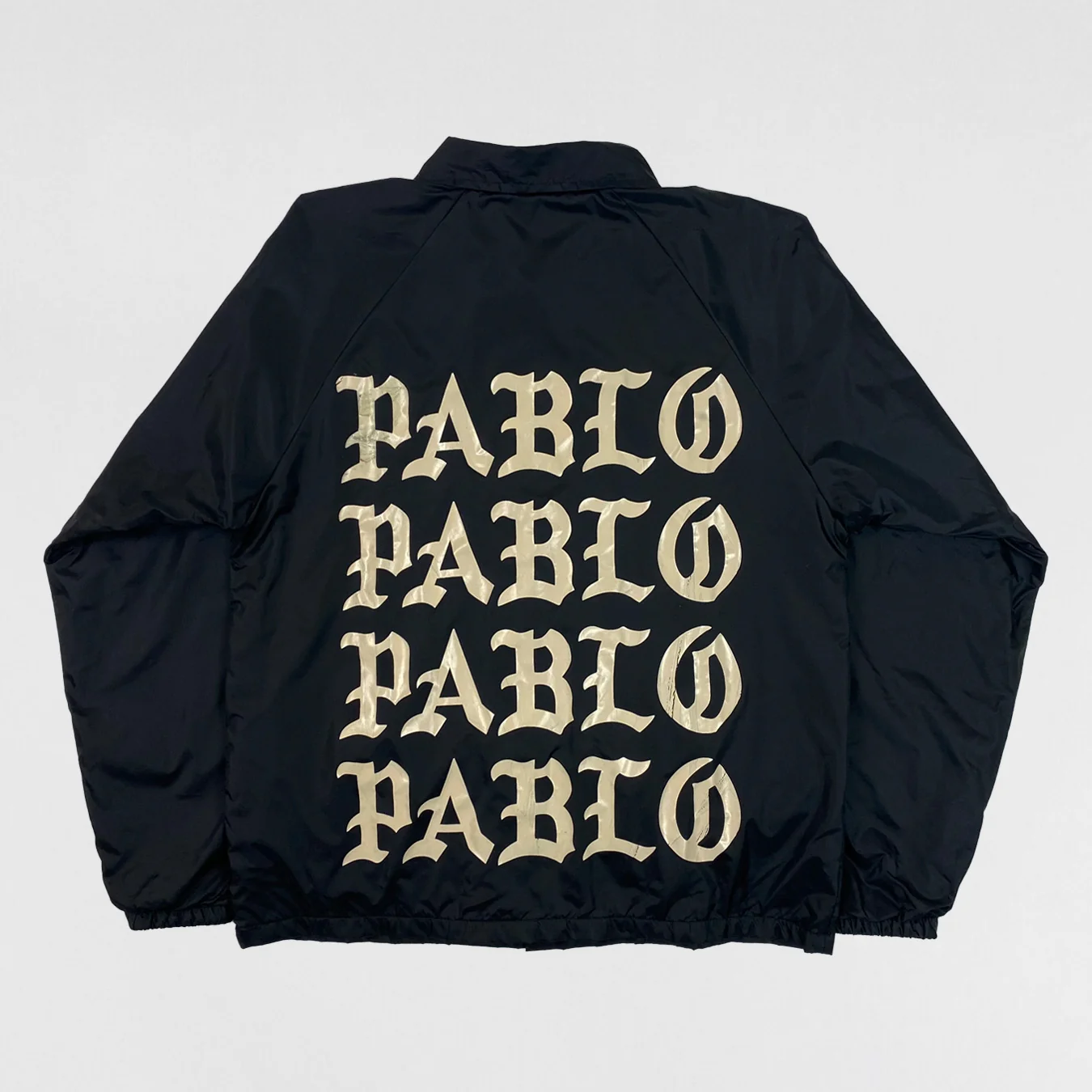 The Life of Pablo 2016 Paris 'Pablo' Coach Jacket In Black - Image 4