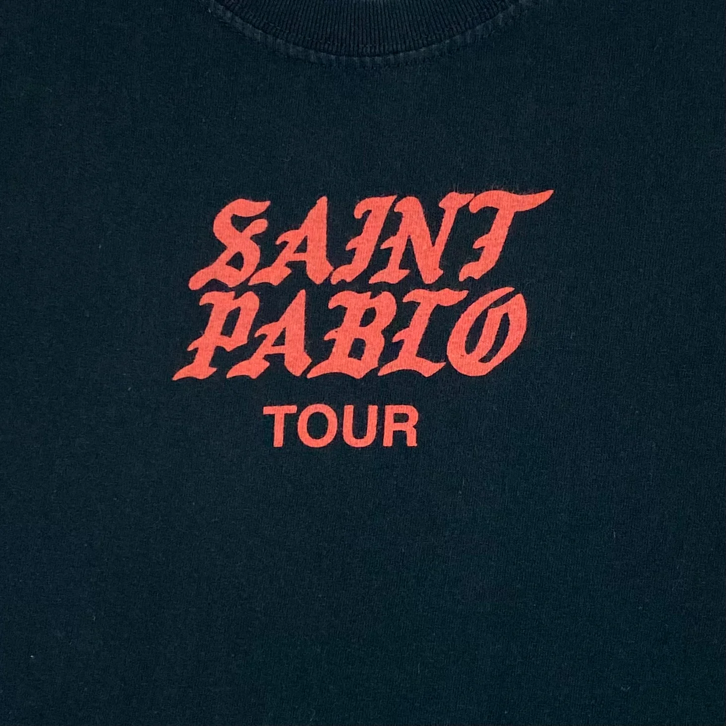 The Life of Pablo 2016 Saint Pablo Tour 'General Admission' Tee In Black - Image 4