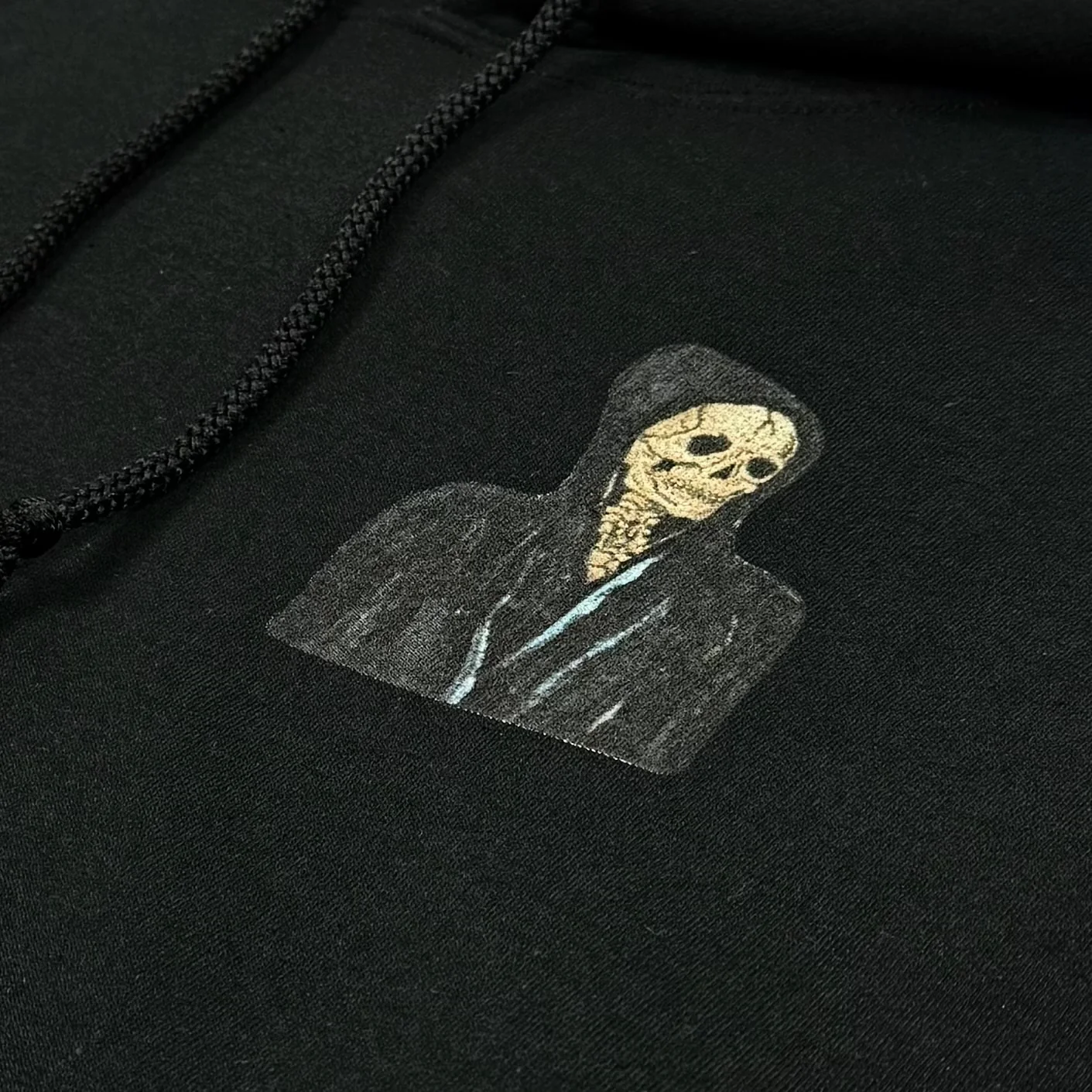 Yeezus 2015 Unreleased Hooded Reaper Logo Hoodie by Wes Lang - Image 3