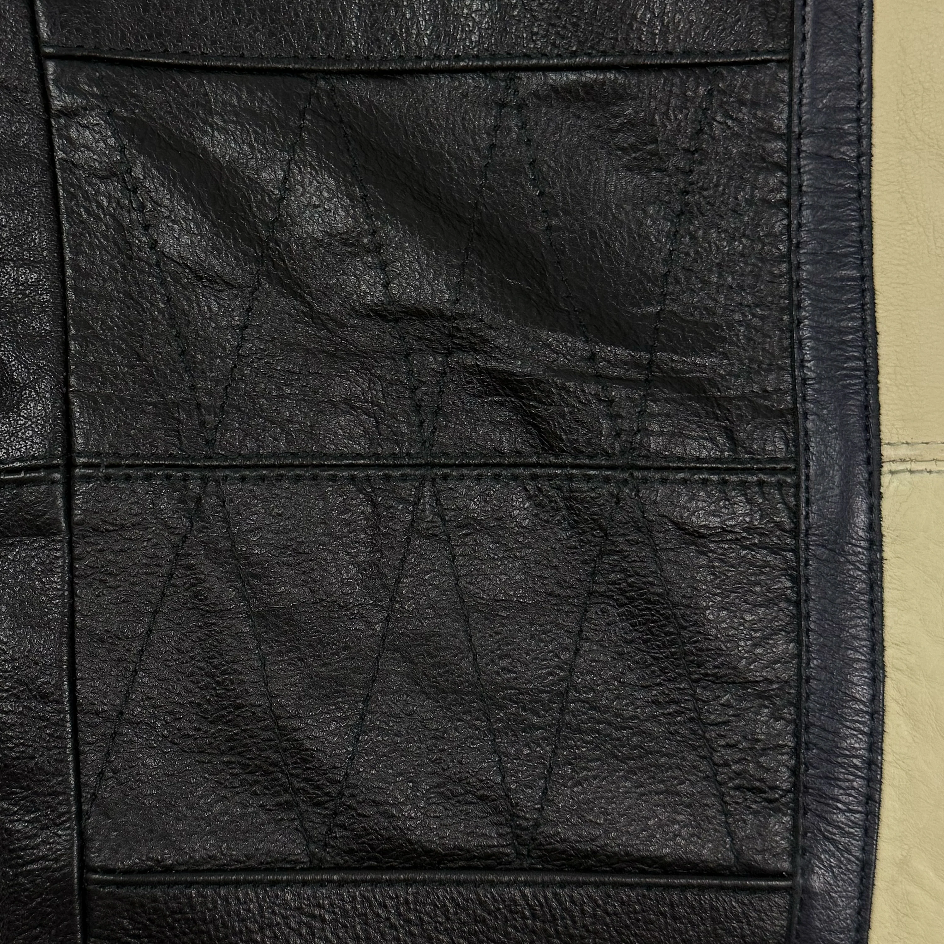 Yeezy Season 5 Unreleased Leather Biker Pants In Ink - Image 7