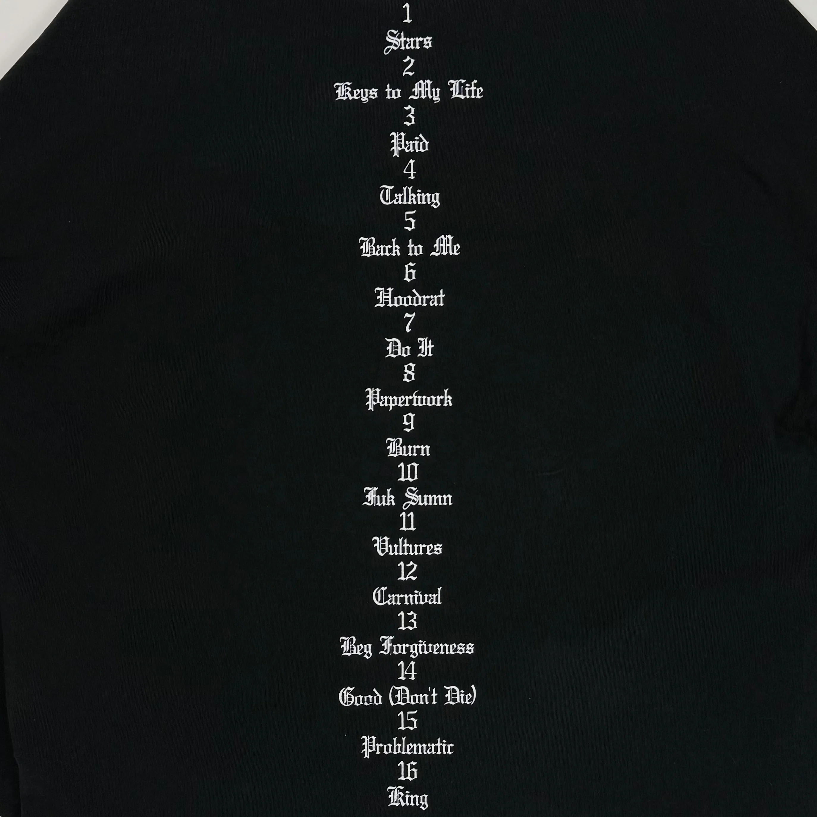 Vultures 2024 Artwork Long Sleeve In Black - Image 5
