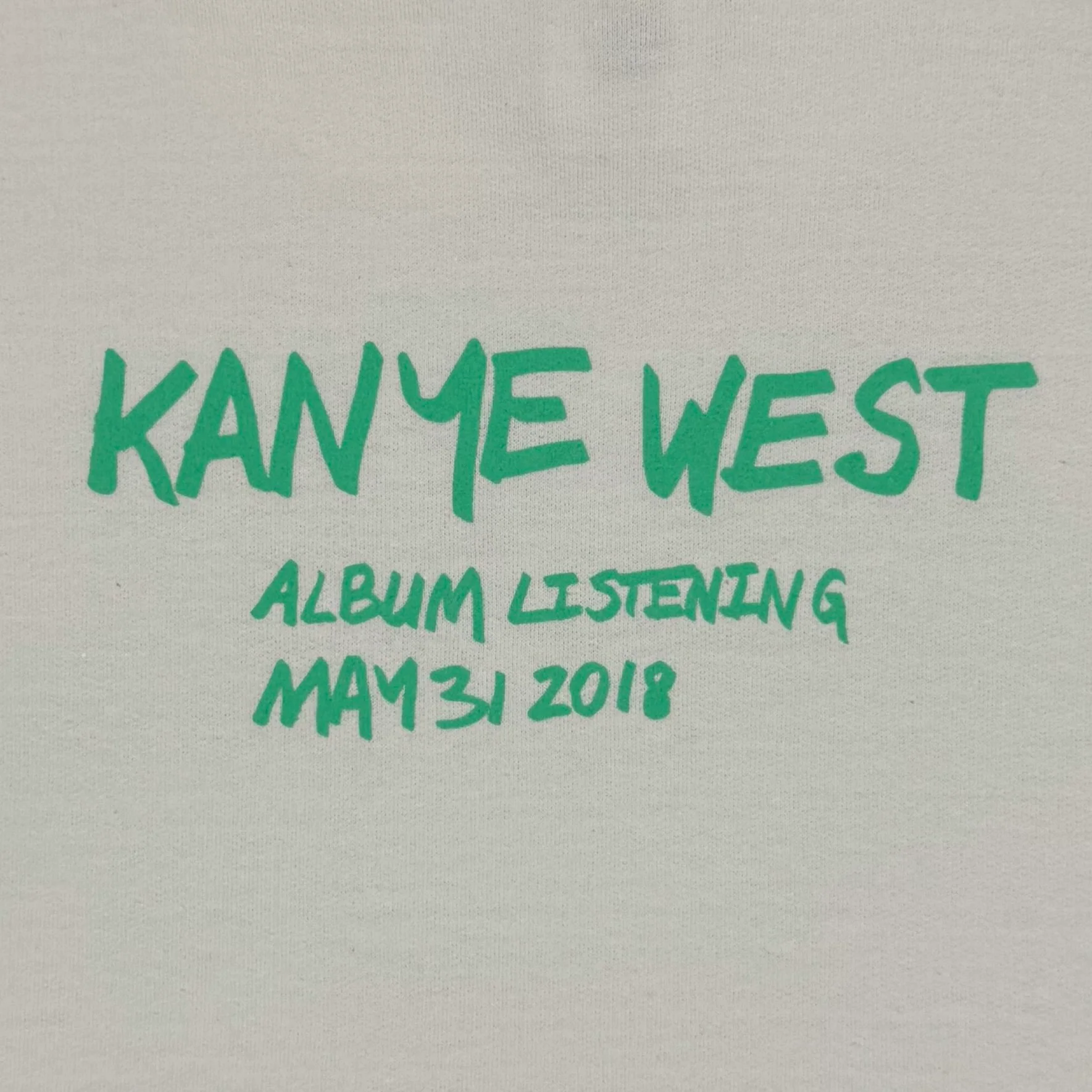 Ye 2018 Wyoming Hoodie In White - Image 5