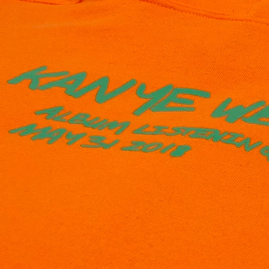 Ye 2018 Wyoming Hoodie In Orange - Image 7