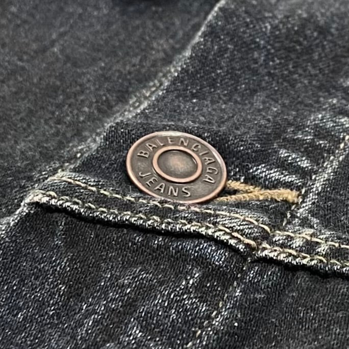 Yeezy 2022 Balenciaga YE24 Logo Denim Overshirt - Image 3