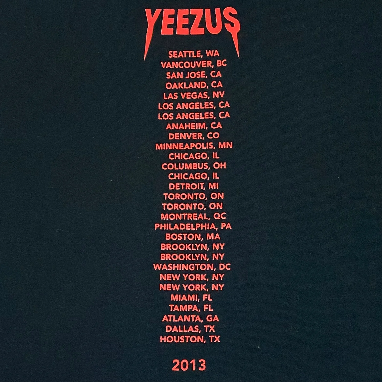 Yeezus Tour 2013 OG Flying Reaper Tee By Wes Lang - Image 6