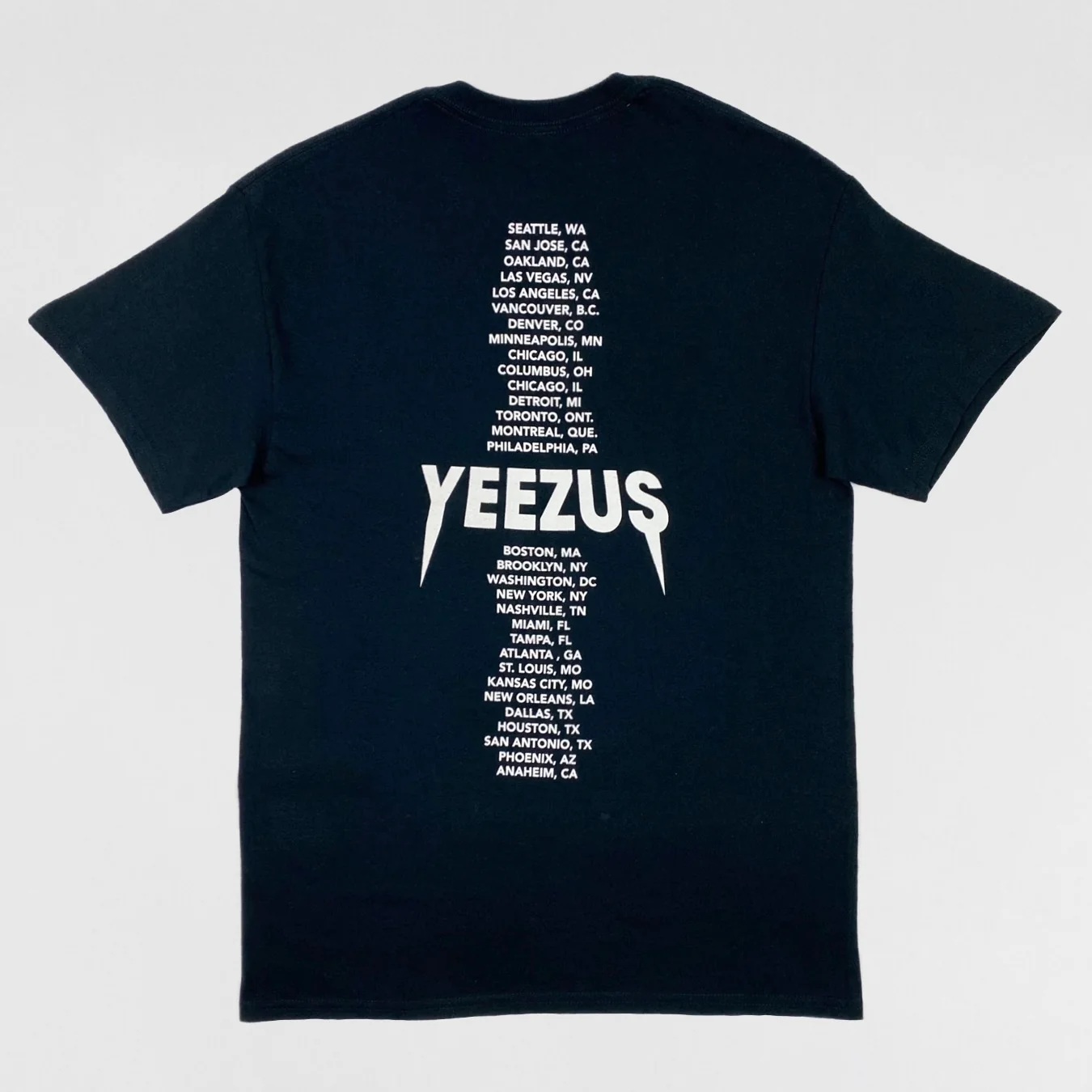 Yeezus Tour 2013 OG Ascending Tee In Black By Virgil Abloh - Image 5