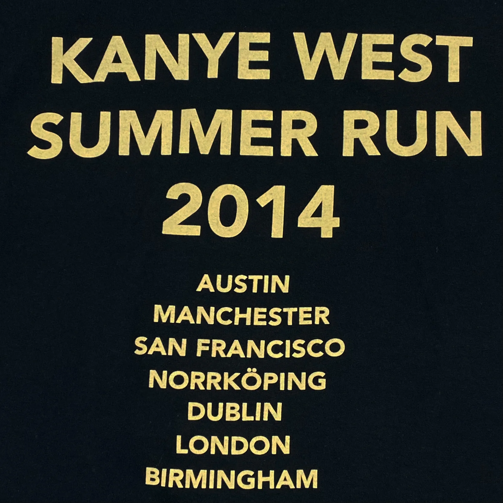 Yeezus Tour 2014 Summer Run Reaper Tee - Image 4