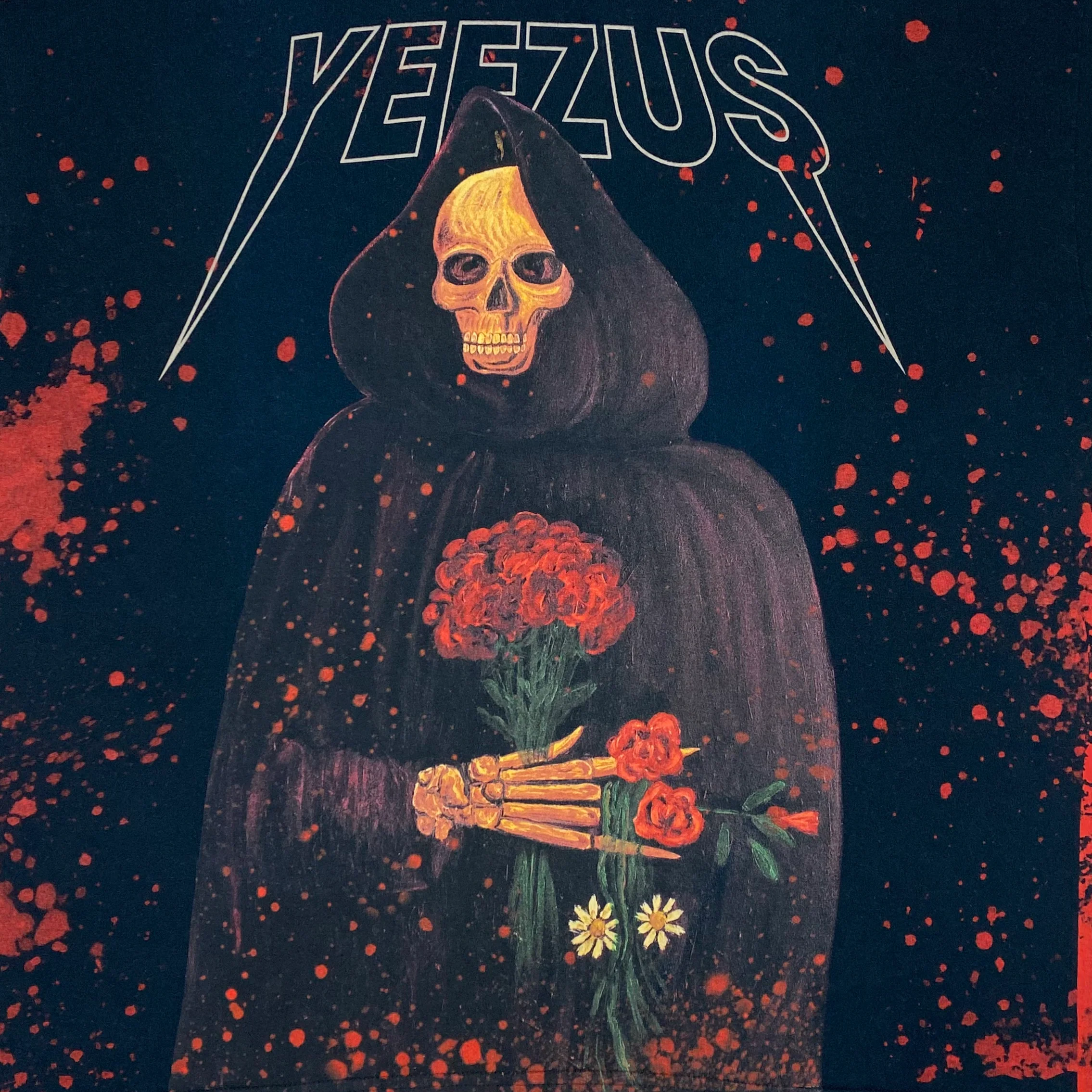 Yeezus Tour 2014 Australian Reaper Tee In Red Splatter - Image 2