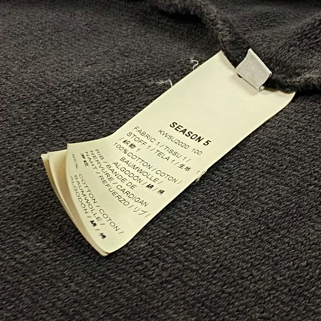 Yeezy Season 5 Over Dyed Hoodie In Ink - Image 7