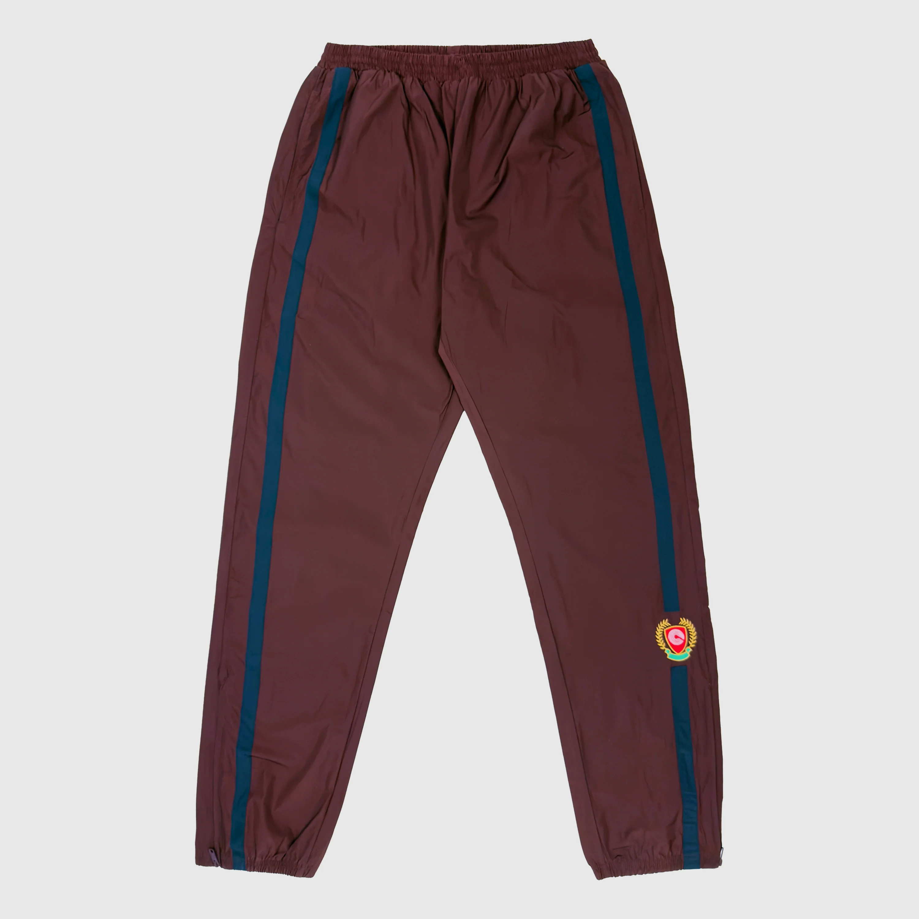 Yeezy Season 5 Crest Track Pants In Oxblood