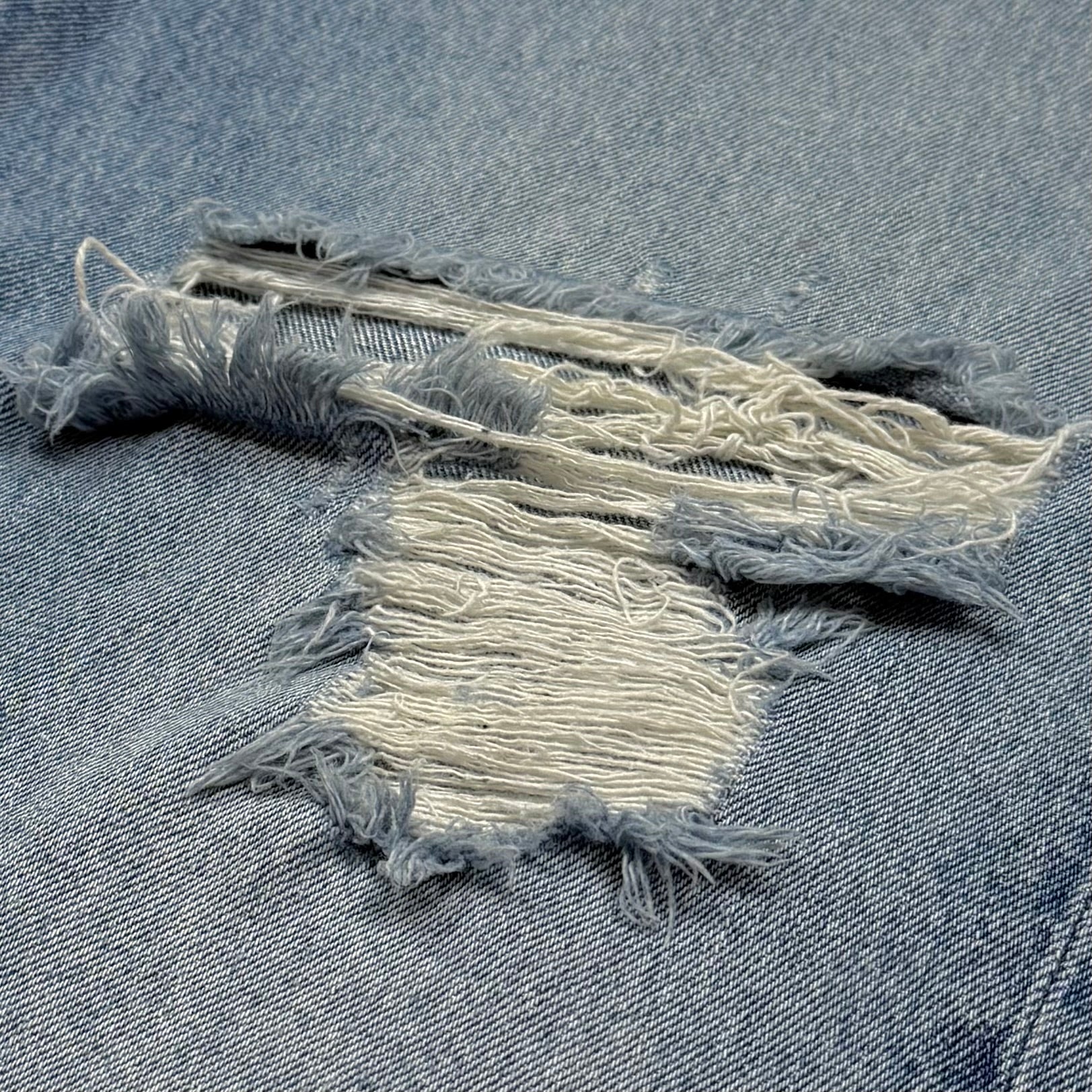 Yeezy Gap Balenciaga 2022 Washed Denim Pants In Indigo - Image 4