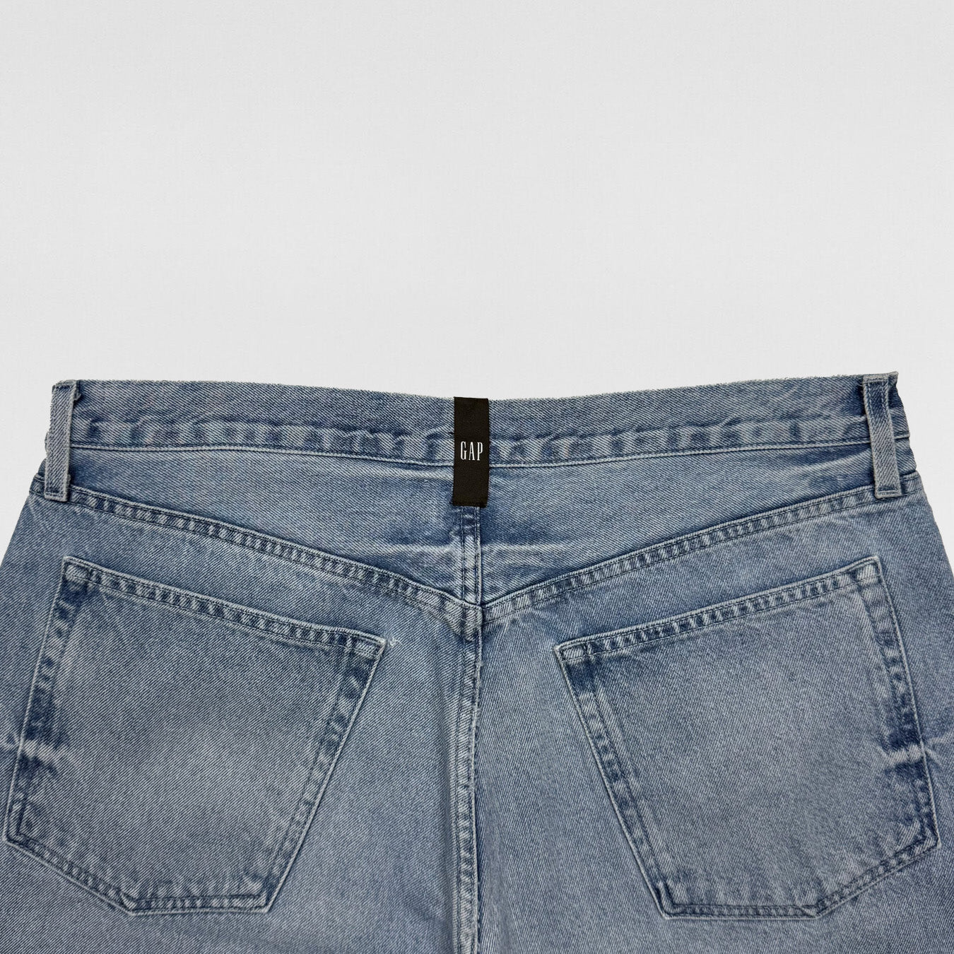 Yeezy Gap Balenciaga 2022 Washed Denim Pants In Indigo - Image 6