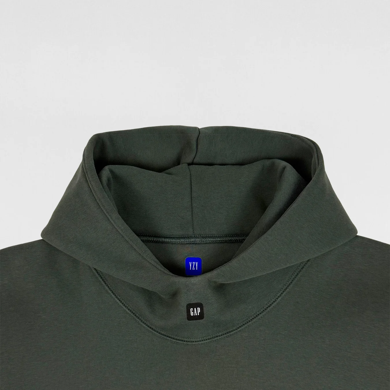 Yeezy Gap Balenciaga 2022 Logo Hoodie In Dark Green - Image 2