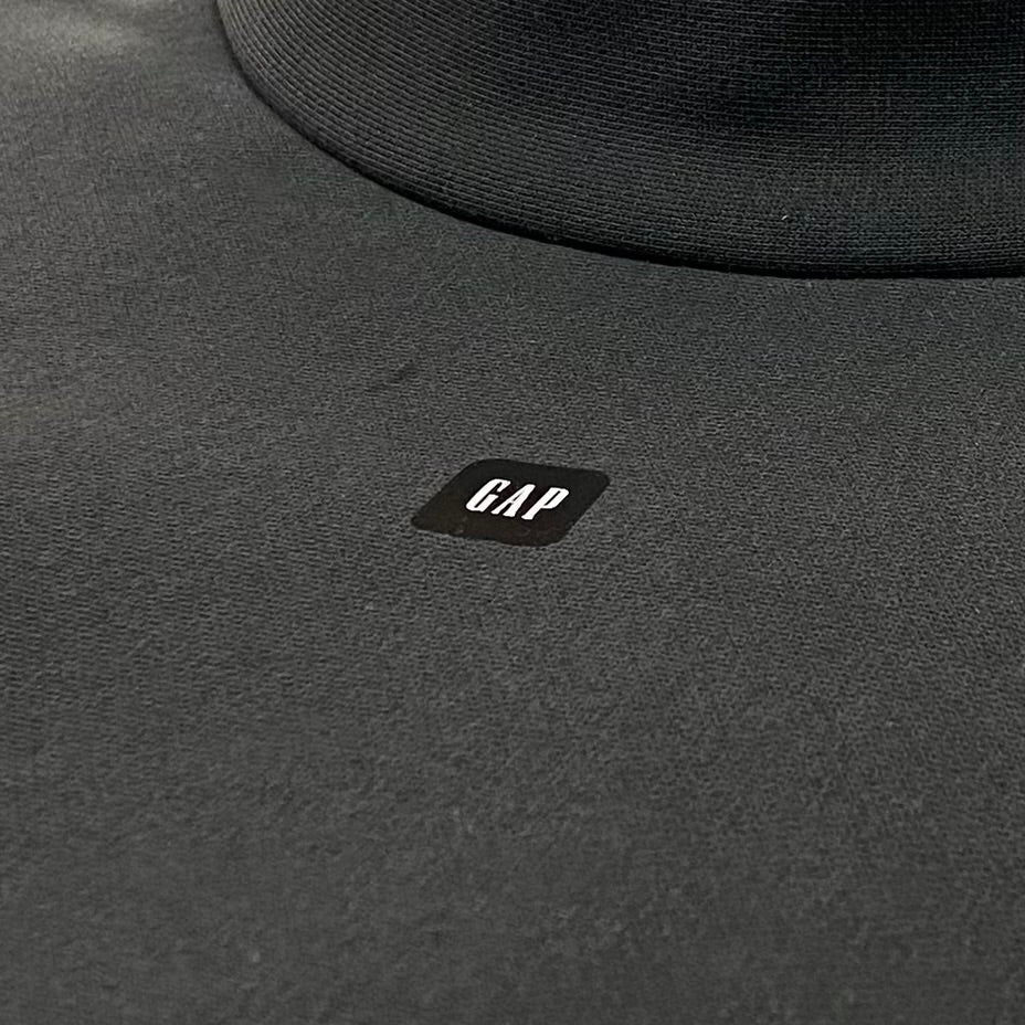 Yeezy Gap Balenciaga 2022 High Neck Logo Sweater In Black - Image 3