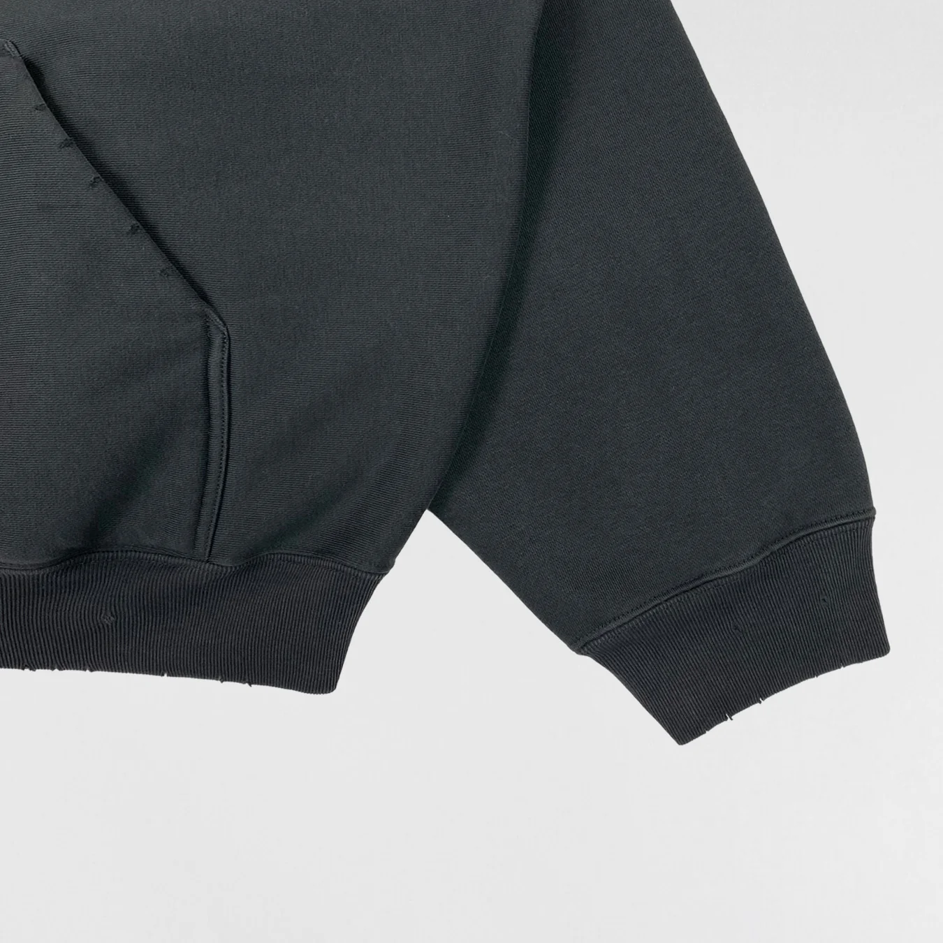 Yeezy Gap Balenciaga 2022 High Neck Logo Sweater In Black - Image 4