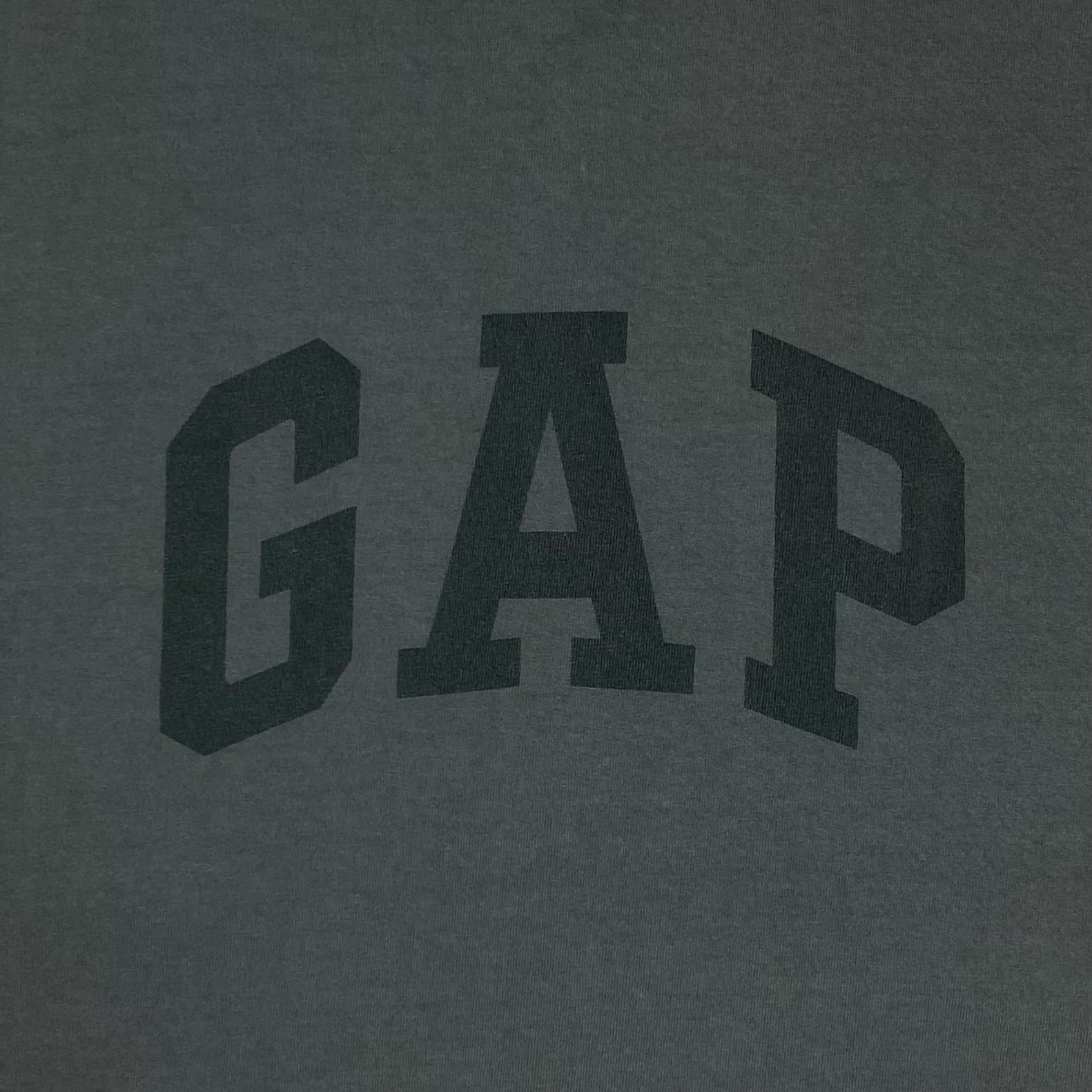Yeezy Gap Balenciaga 2022 Quarter Sleeve Dove Tee In Dark Green - Image 4