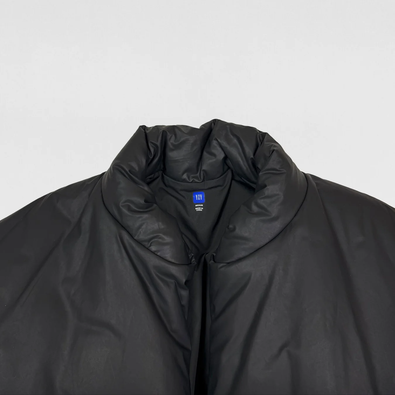 Yeezy Gap Balenciaga 2022 Round Jacket V1 In Coated Cotton Black - Image 2