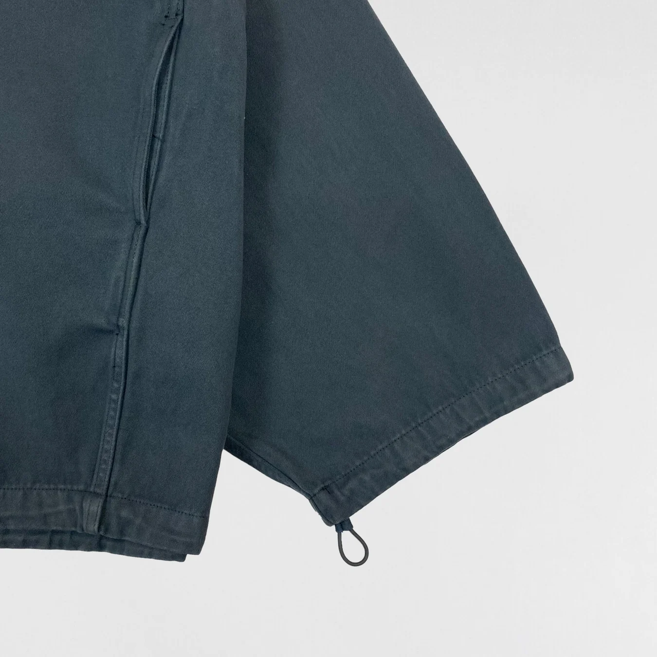 Yeezy Gap Balenciaga 2022 Sateen Hooded Anorak In Dark Green - Image 5