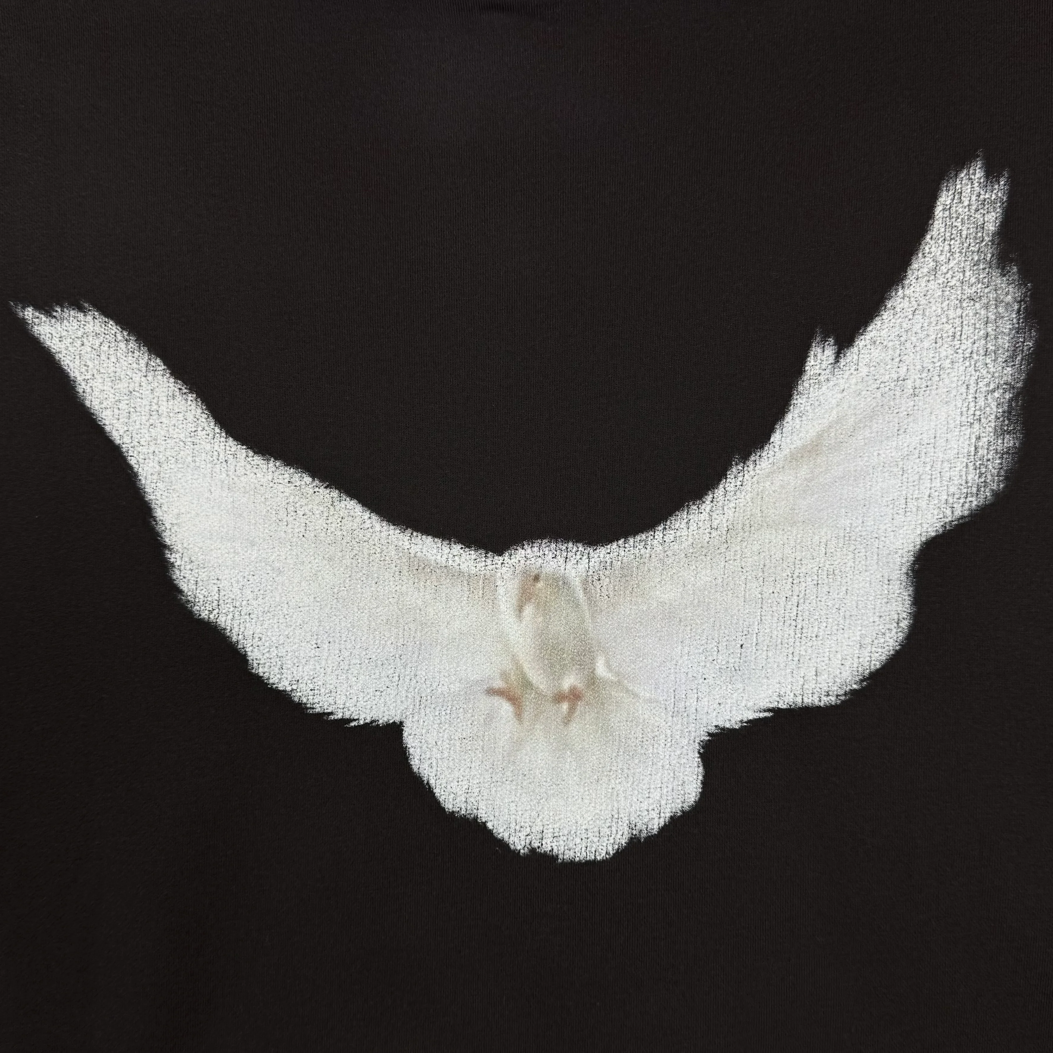 Yeezy Gap Balenciaga 2022 Shrunken Dove Hoodie In Black - Image 2