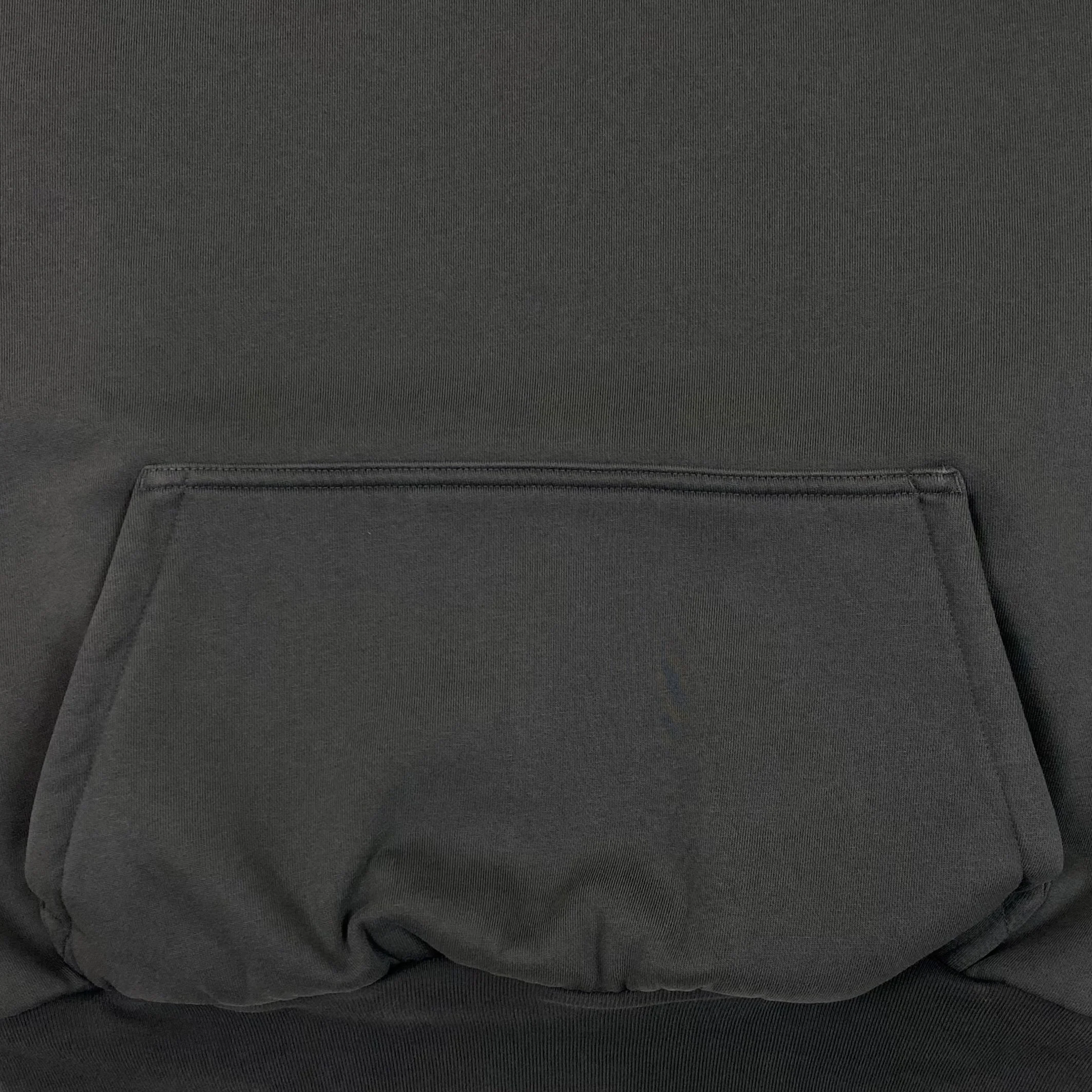 Yeezy Gap Balenciaga 2022 Shrunken Logo Hoodie In Black - Image 5