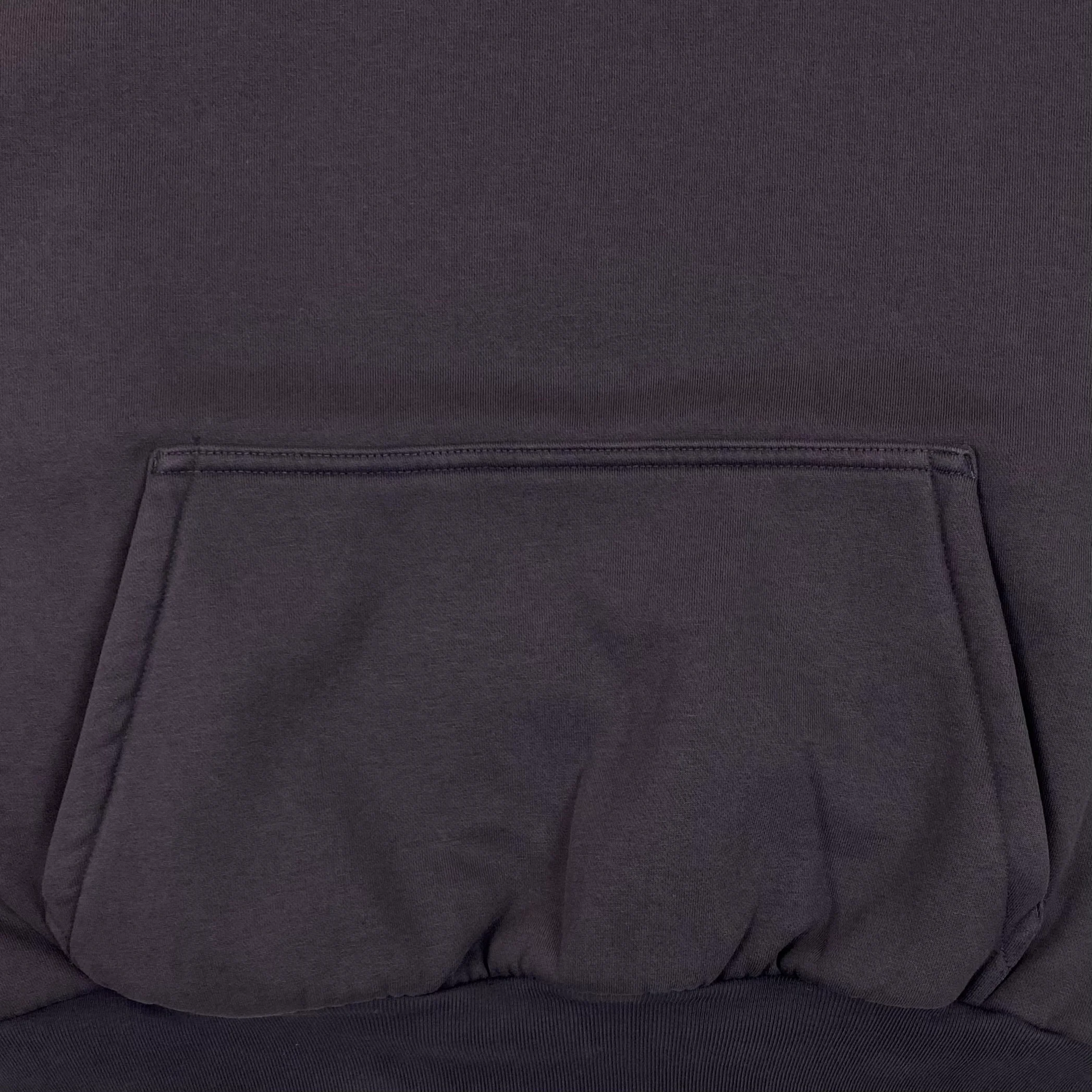 Yeezy Gap Balenciaga 2022 Shrunken Logo Hoodie In Dark Grey - Image 4