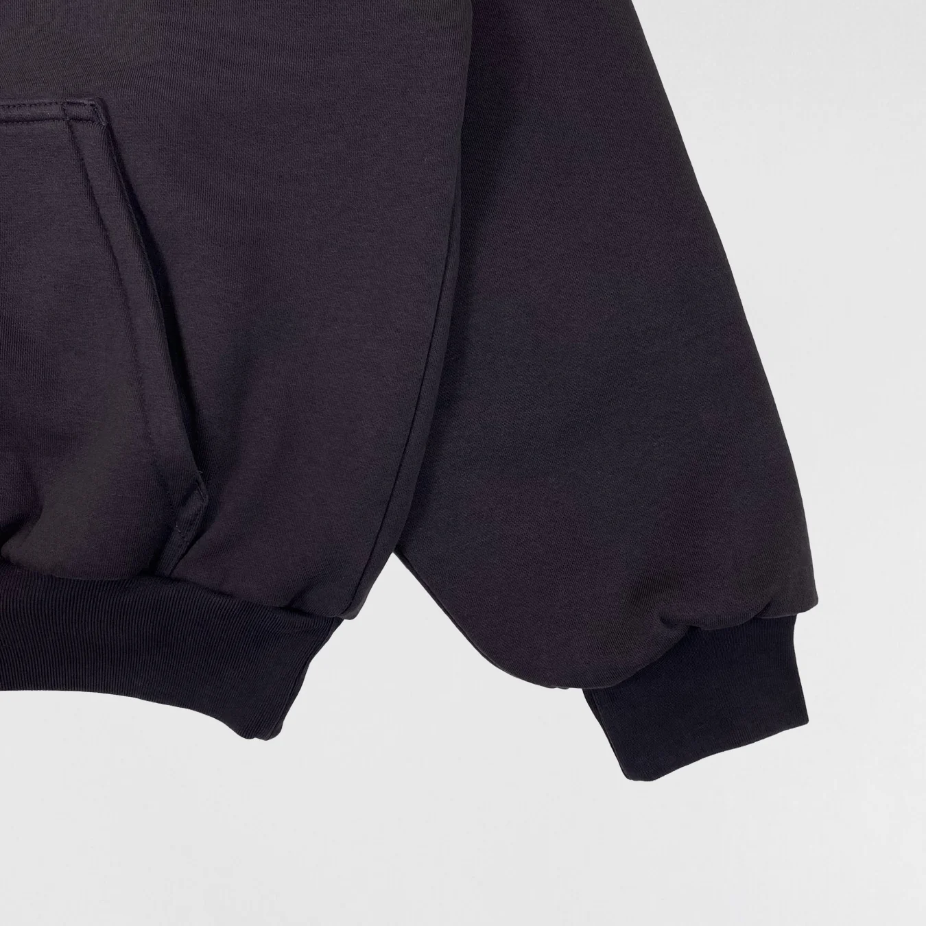 Yeezy Gap Balenciaga 2022 Shrunken Logo Hoodie In Dark Grey - Image 5
