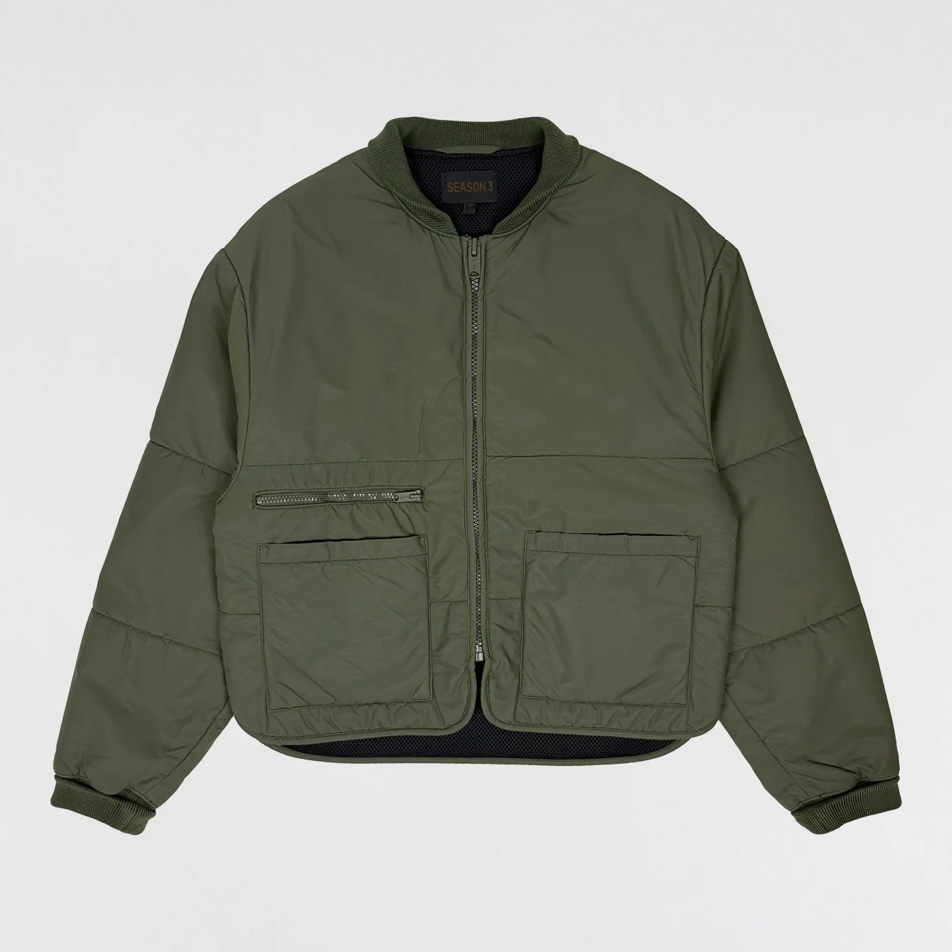 Yeezy Season 3 Utility Bomber Jacket In Dark Stone