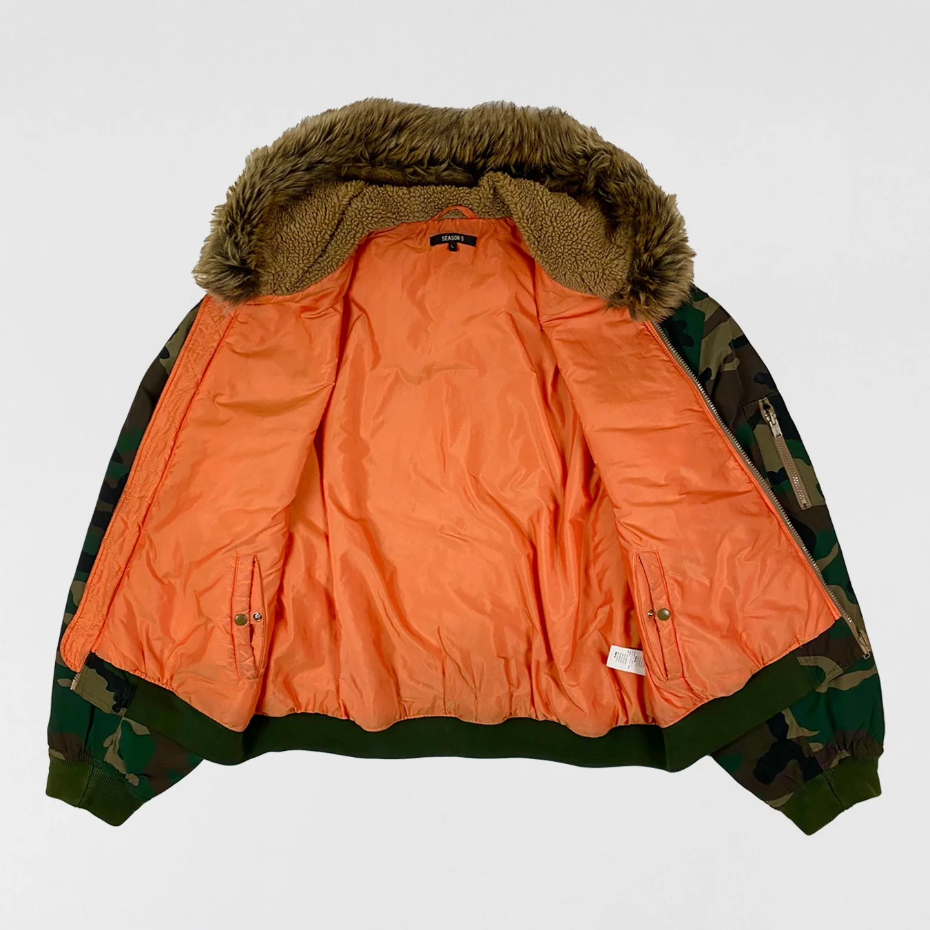 Yeezy Season 5 Camouflage Hooded Bomber Jacket - Image 6
