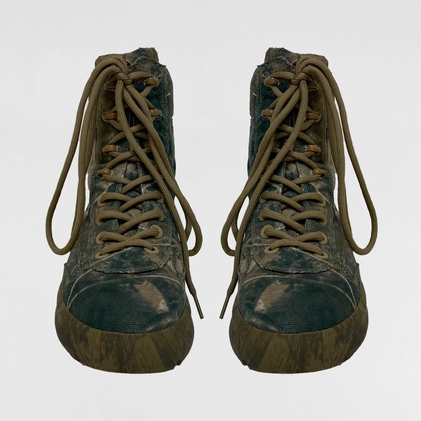 YZY SZN 5 Canvas Military Boots In Camouflage - Image 4