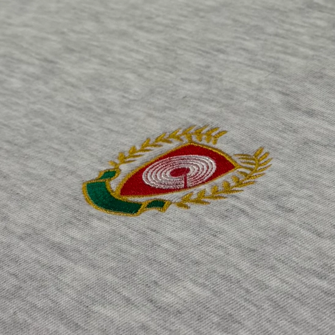 Yeezy Season 5 Embroidered Calabasas Crewneck In Heather Grey - Image 3