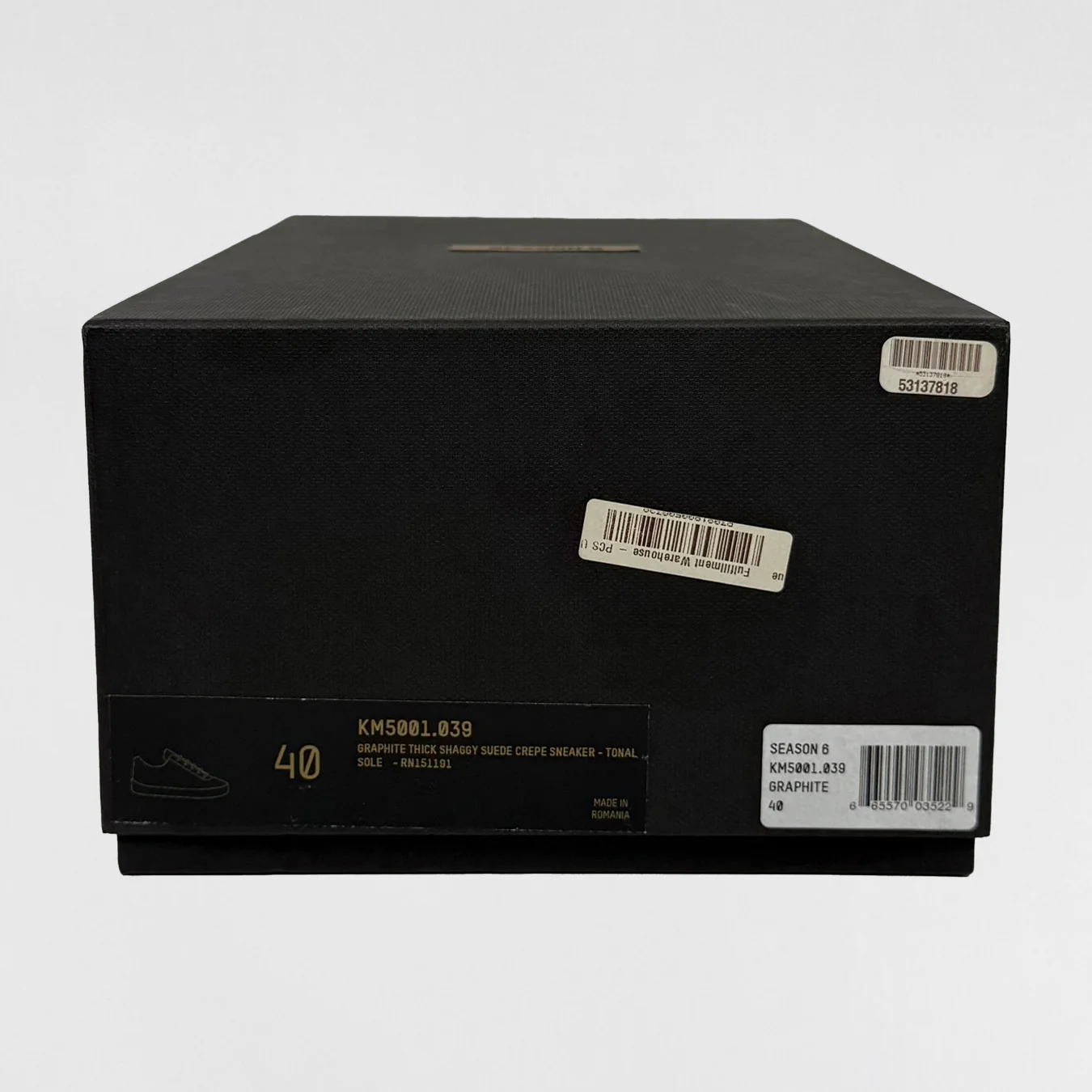Yeezy Season 6 Crepe Sneaker In Suede Black - Image 7