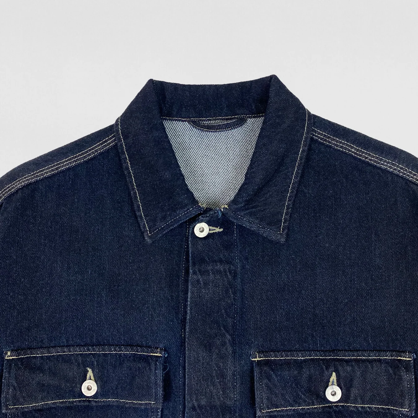 Yeezy Season 6 Unreleased Sample Work Shirt In Denim - Image 2
